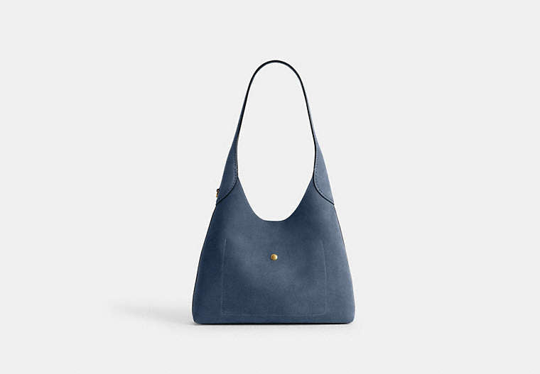 Brooklyn Shoulder Bag 28 - Brass/Light Denim