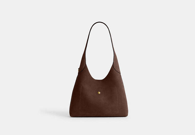 Brooklyn Shoulder Bag 28 - Brass/Dark Chocolate