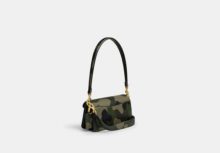 Tabby Shoulder Bag 20 With Camo Print - Brass/Green Multi