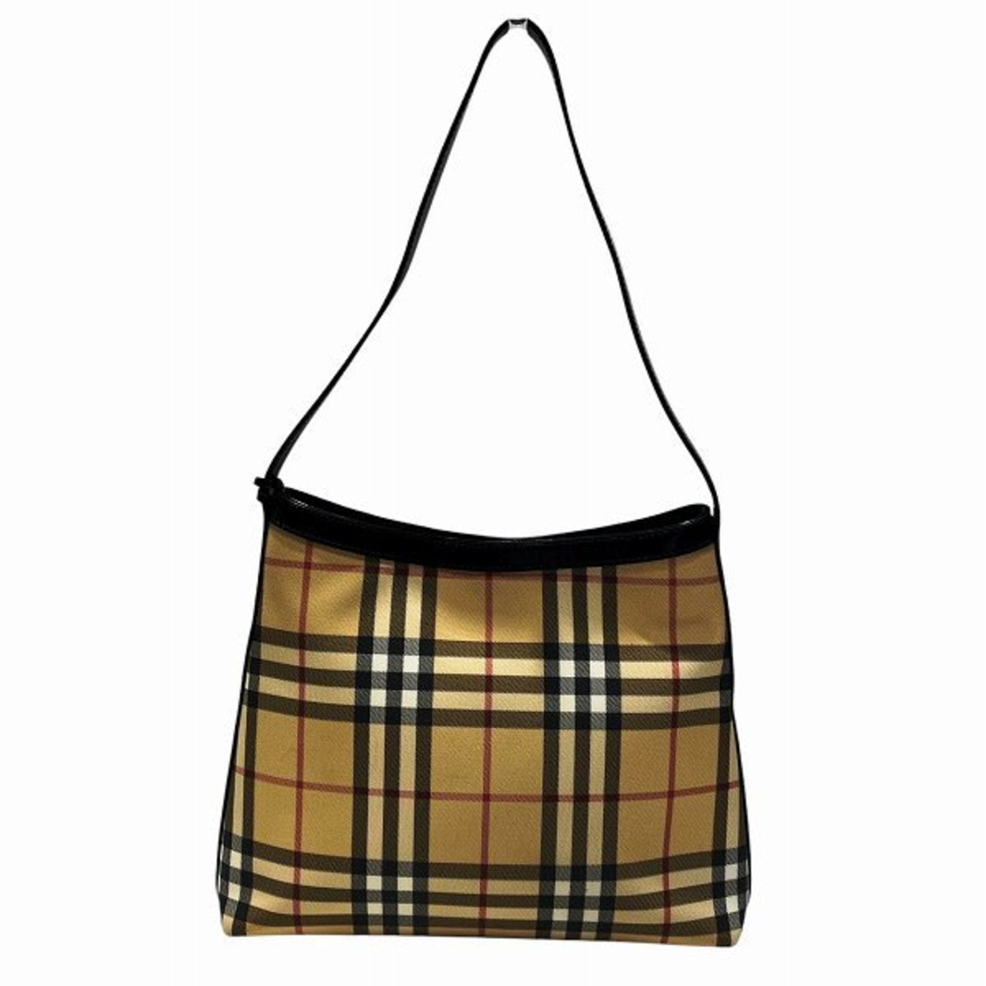 Burberry Pvc Leather Shoulder Bag (Pre-Owned)