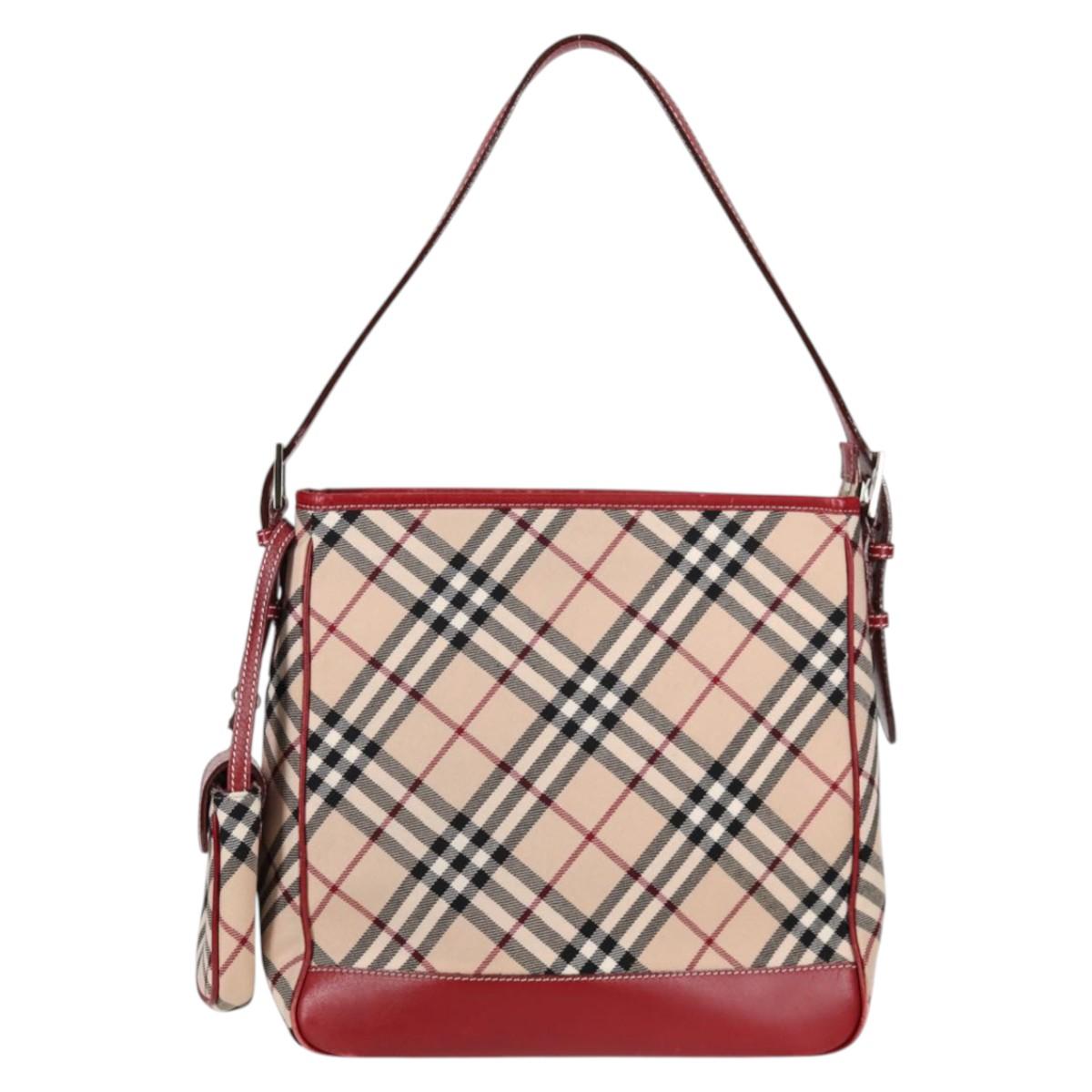 Burberry Nova Check Canvas Shoulder Bag (Pre-Owned)