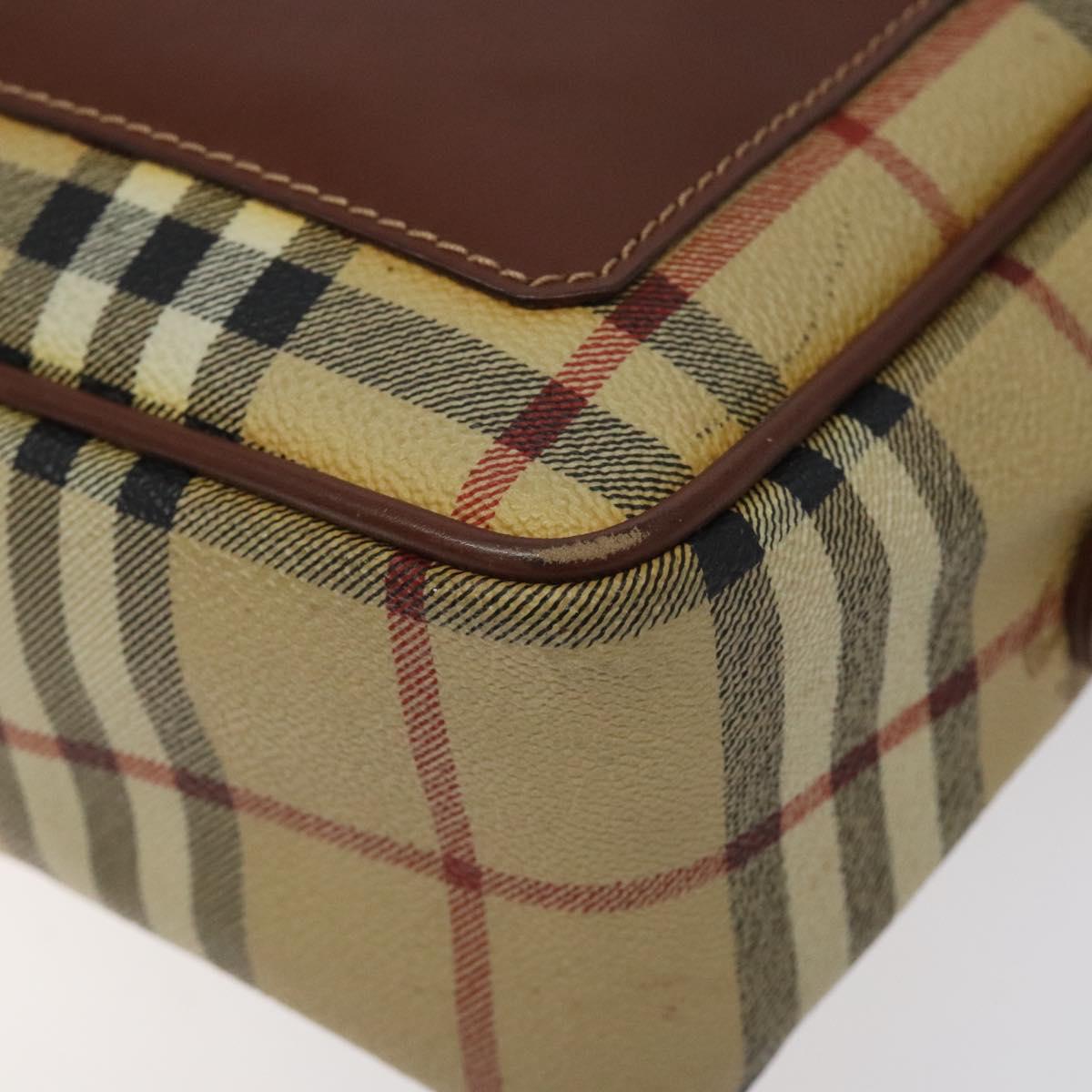 Burberry Haymarket Canvas Shoulder Bag (Pre-Owned)