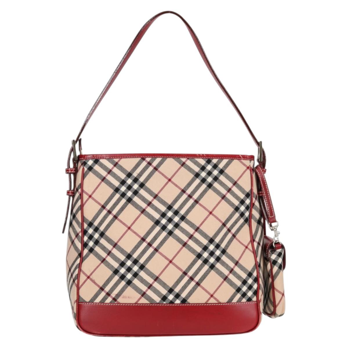 Burberry Nova Check Canvas Shoulder Bag (Pre-Owned)