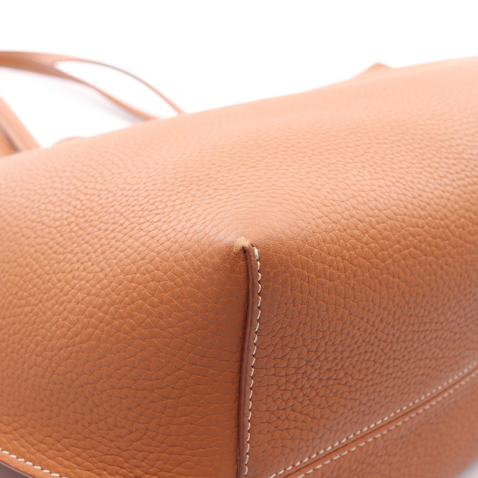 Burberry Leather TB Monogram Tote Bag