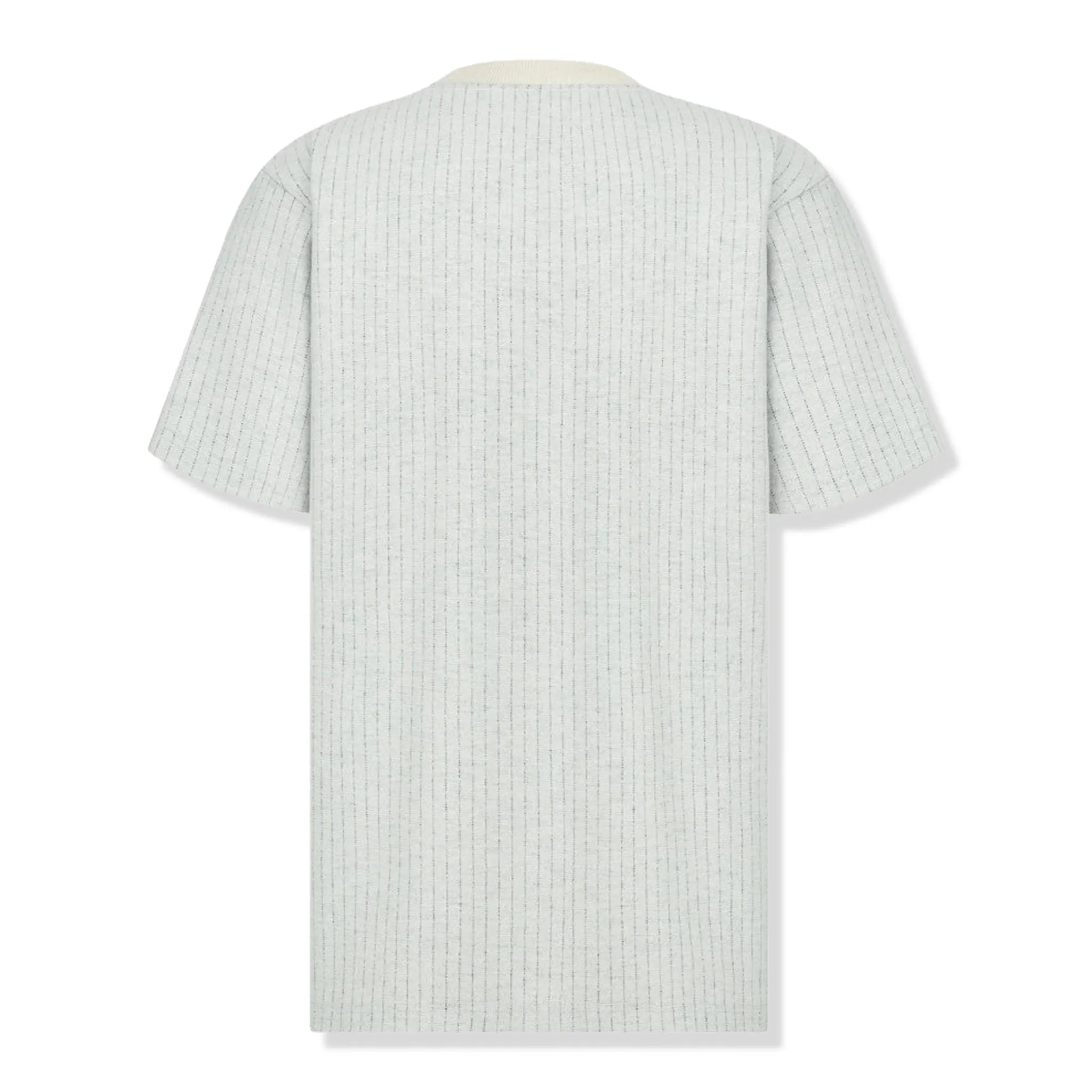 Dior Atelier Striped Chest Logo Grey T Shirt