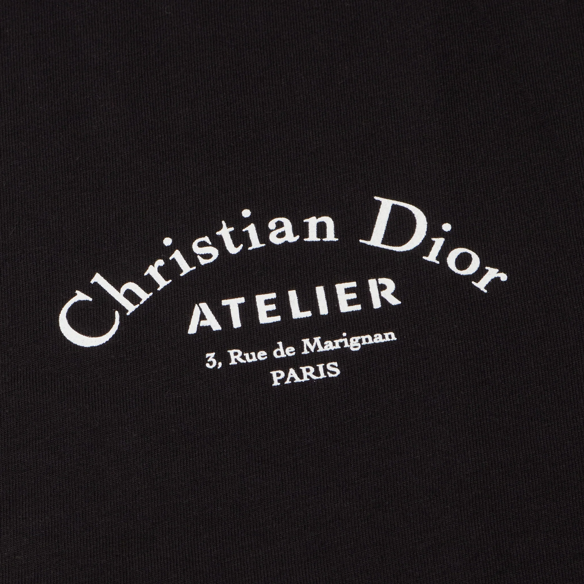 Dior Homme 'Christian Dior Atelier' Black T Shirt