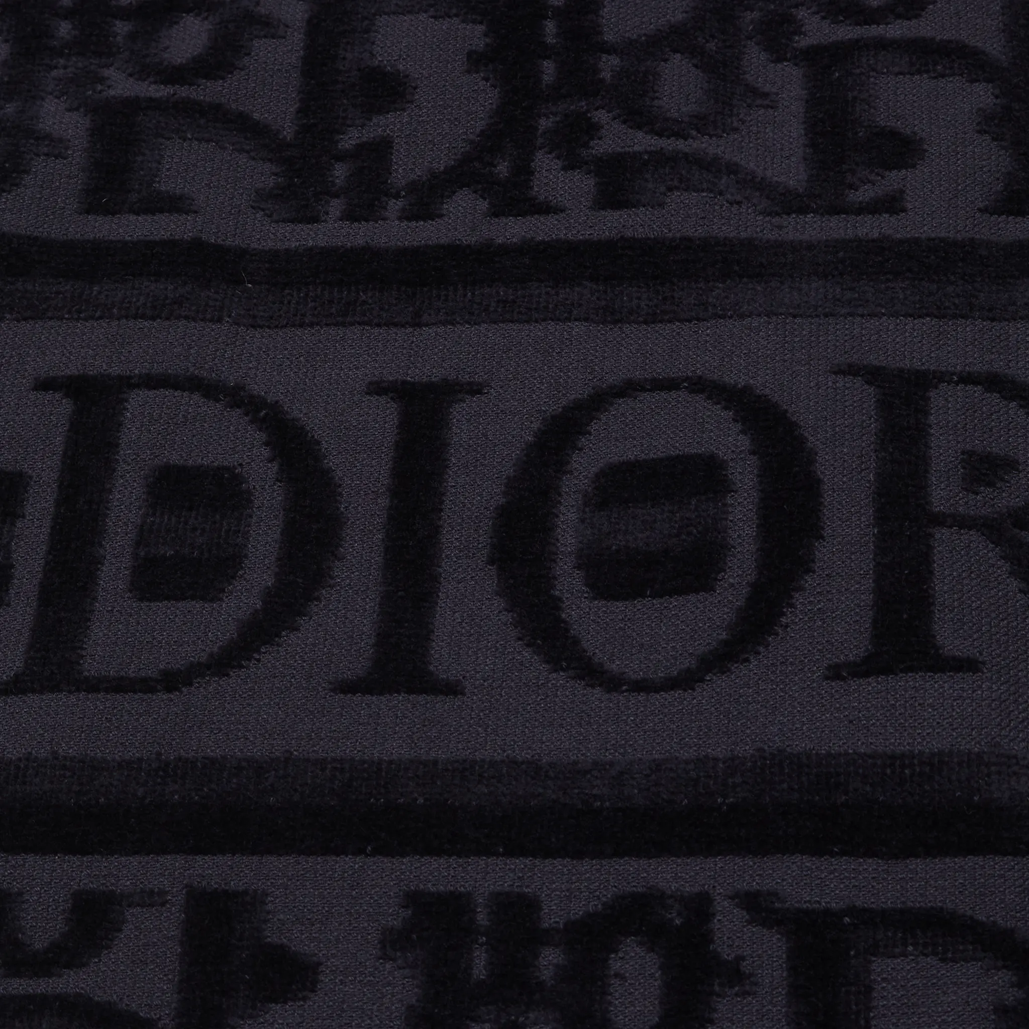 Dior Oblique Classic Terry Cotton Navy Blue Bath Beach Towel
