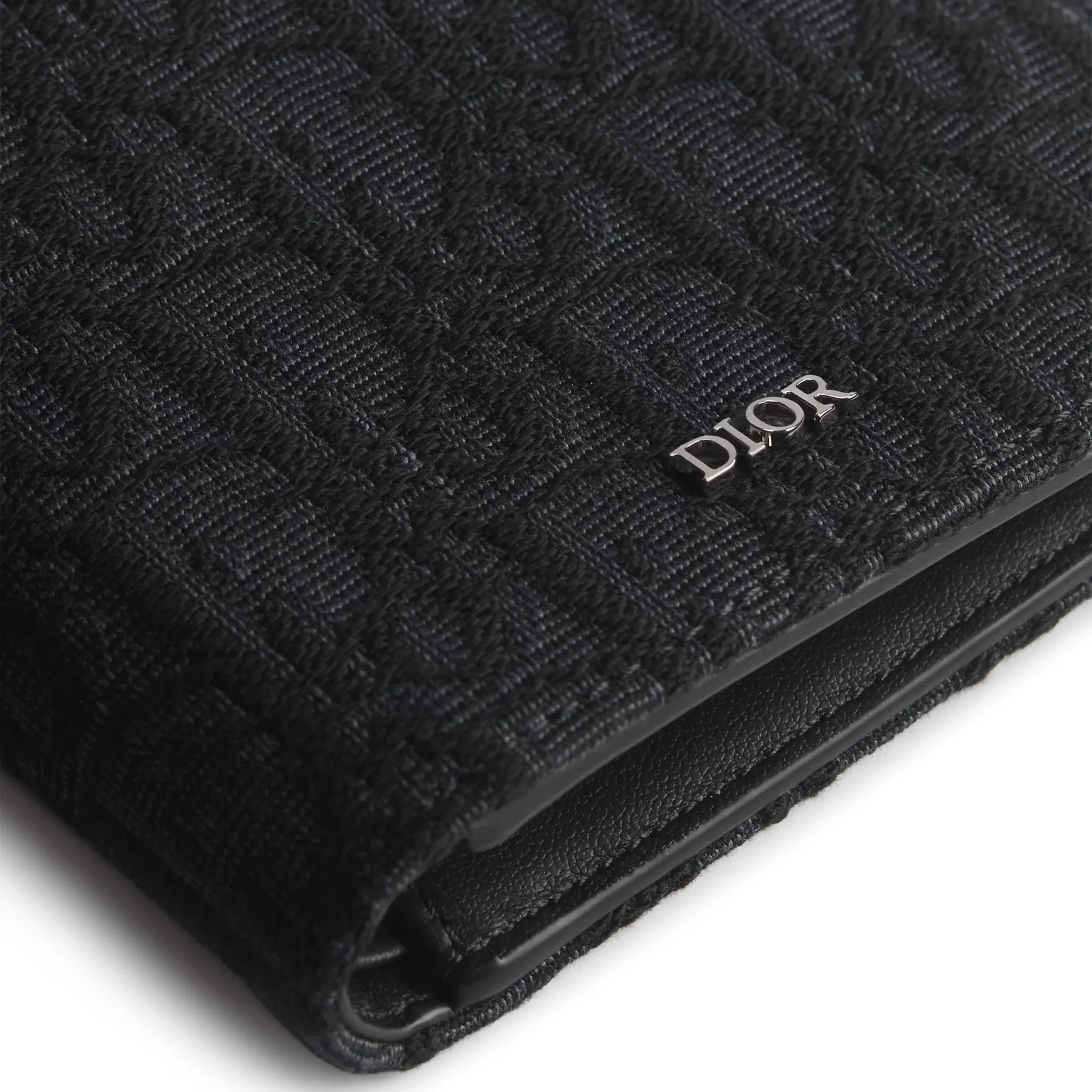 Dior Oblique Jacquard Black Bifold Wallet