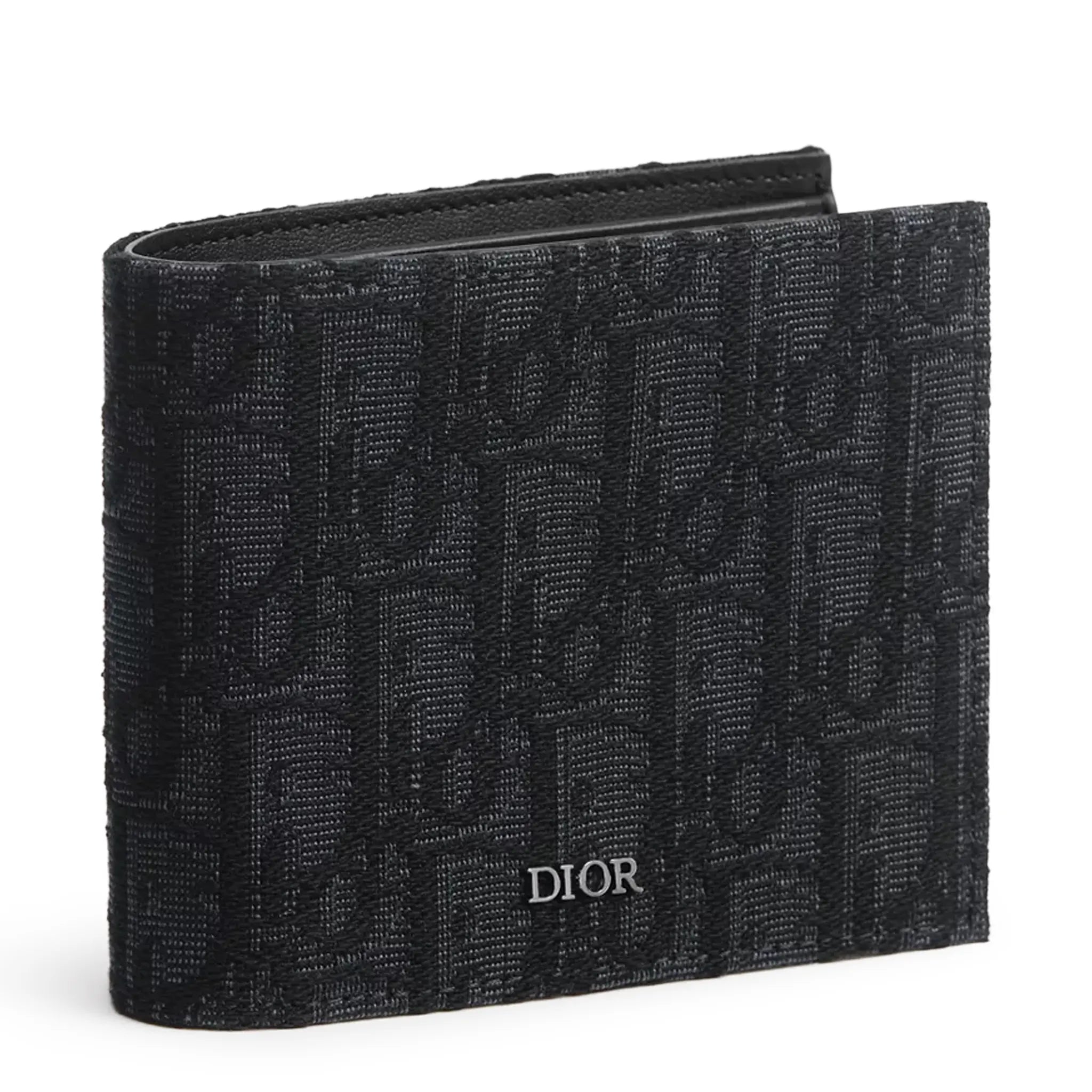 Dior Oblique Jacquard Black Bifold Wallet