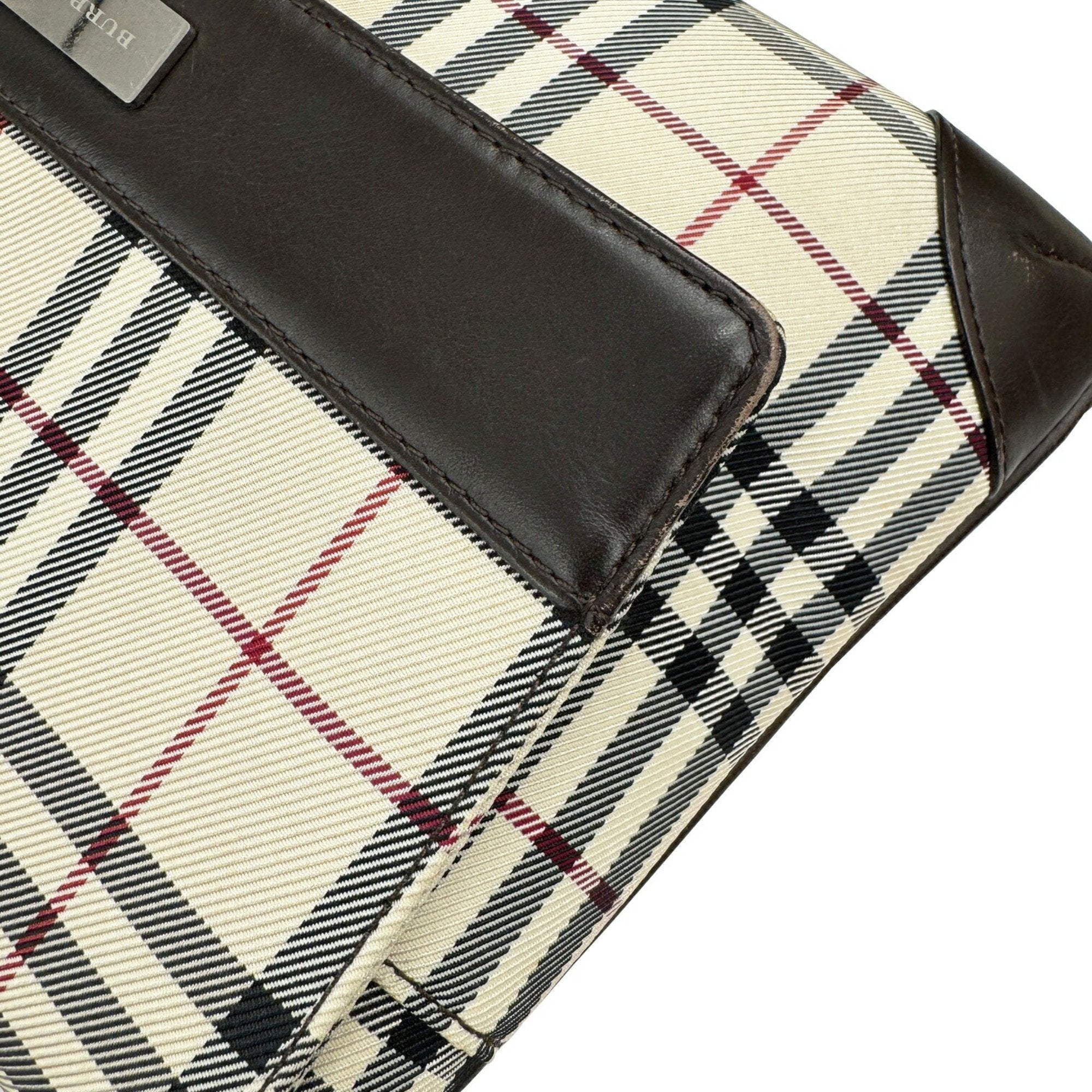 Burberry Canvas Shoulder Bag (Pre-Owned)