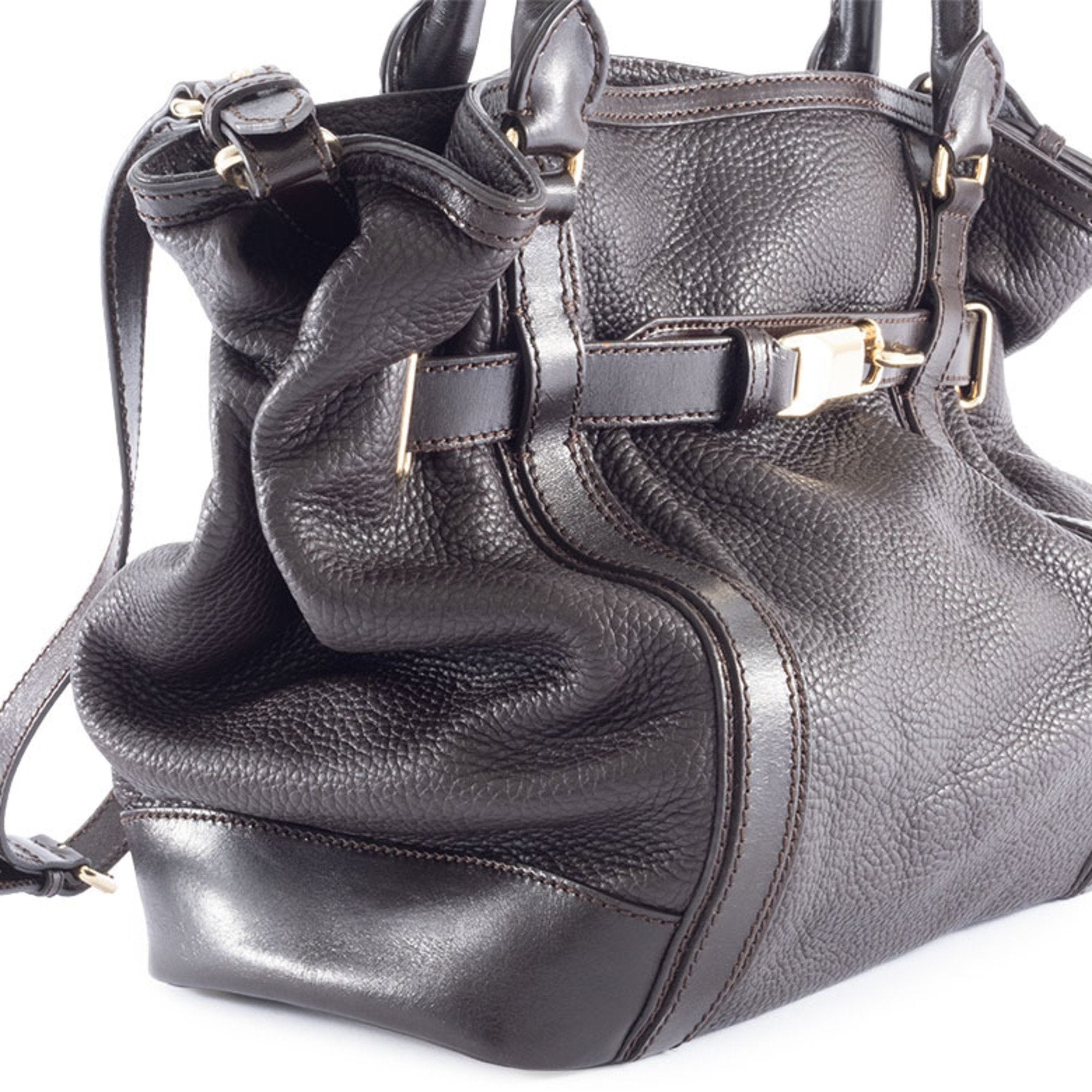 Burberry Leather Handbag (Pre-Owned)