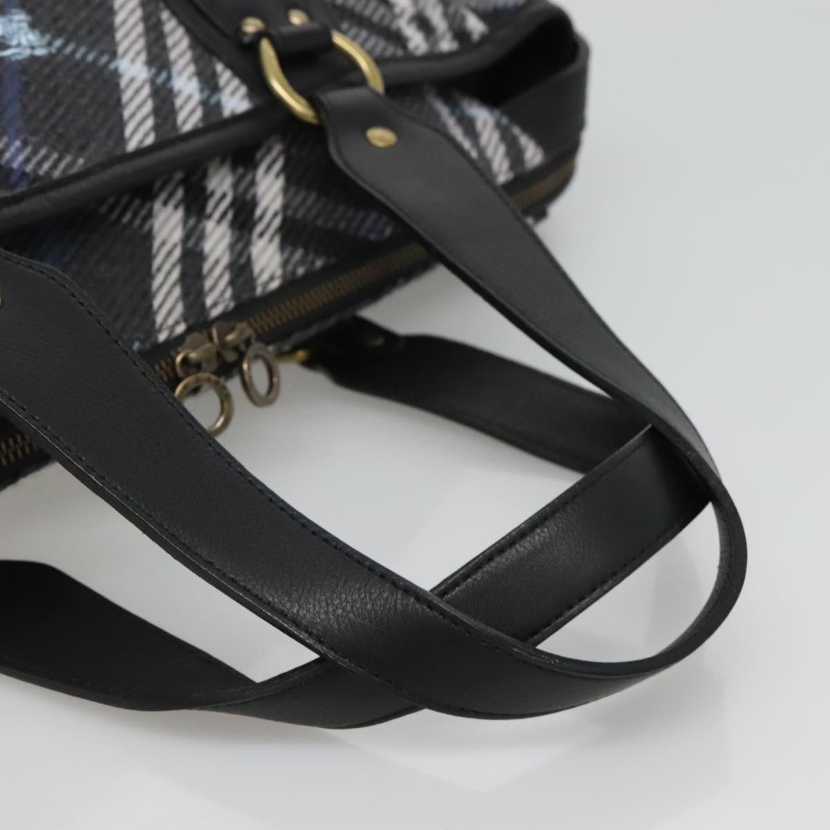 Burberry Label Wool Tote Bag (Pre-Owned)