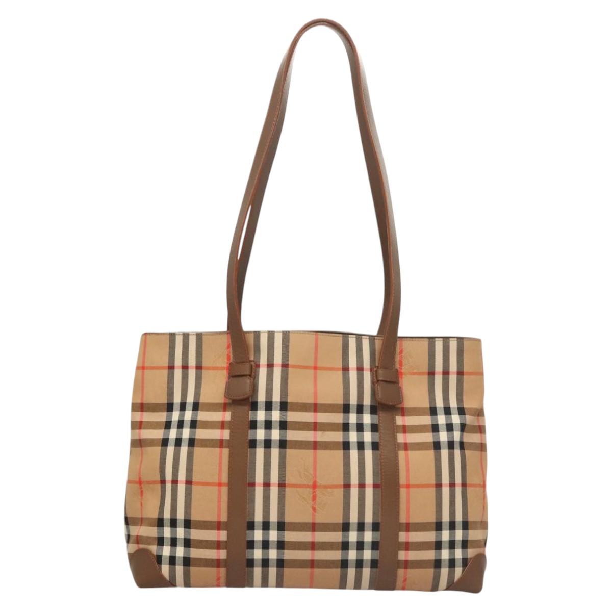 Burberry Nova Check Canvas Tote Bag (Pre-Owned)