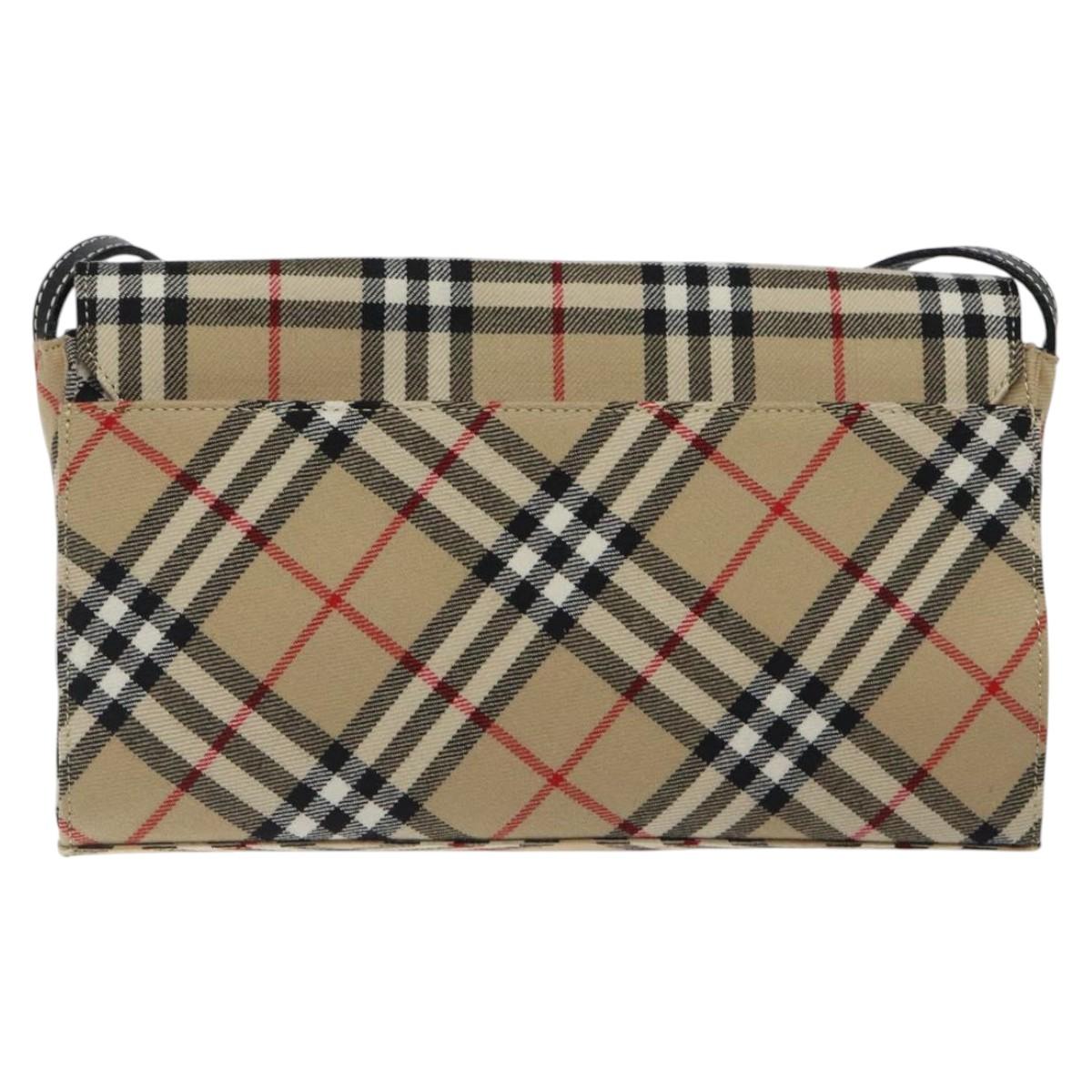 Burberry Nova Check Canvas Shoulder Bag (Pre-Owned)