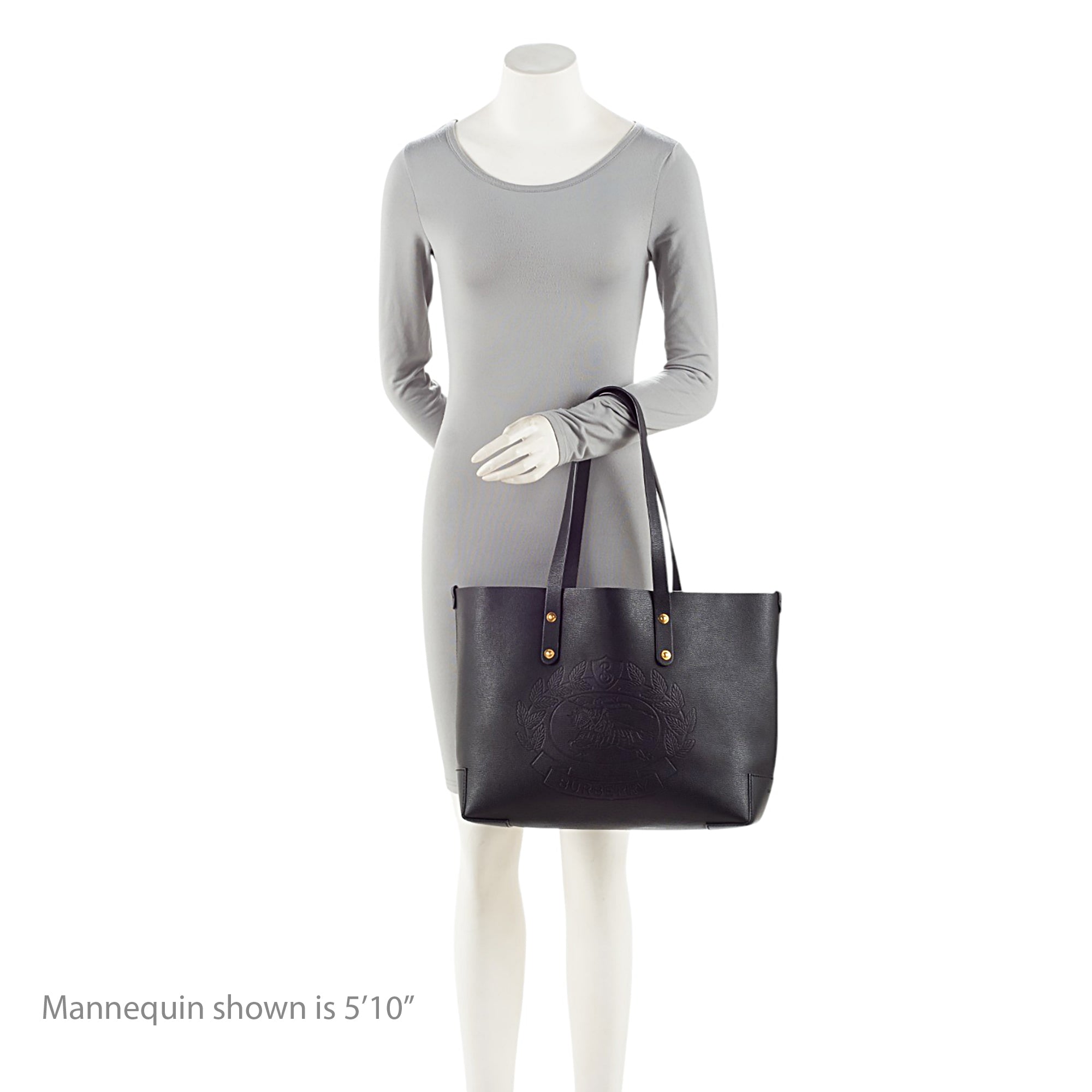Burberry Leather Crest Small Tote