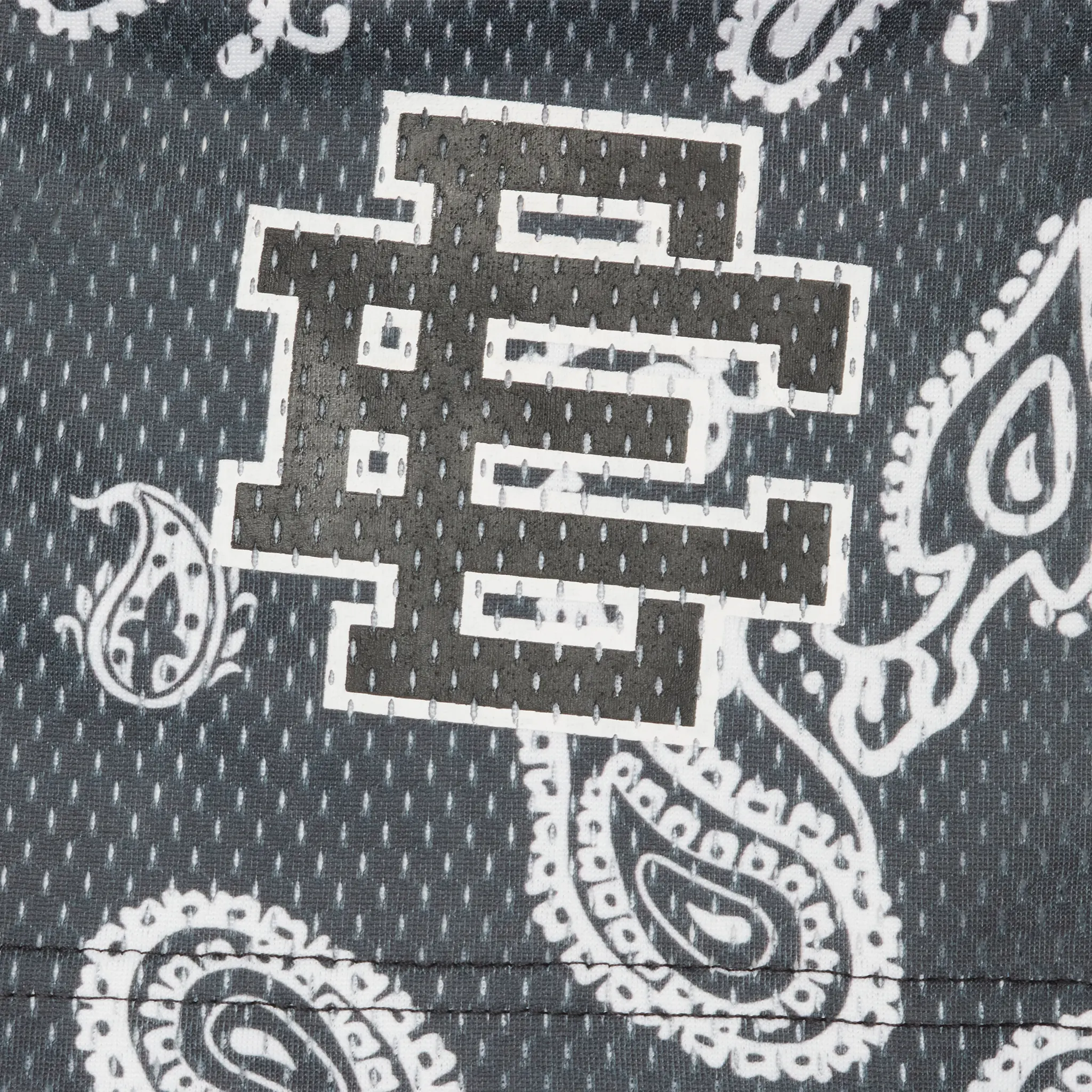 Eric Emanuel EE Basic Black Bandana Shorts