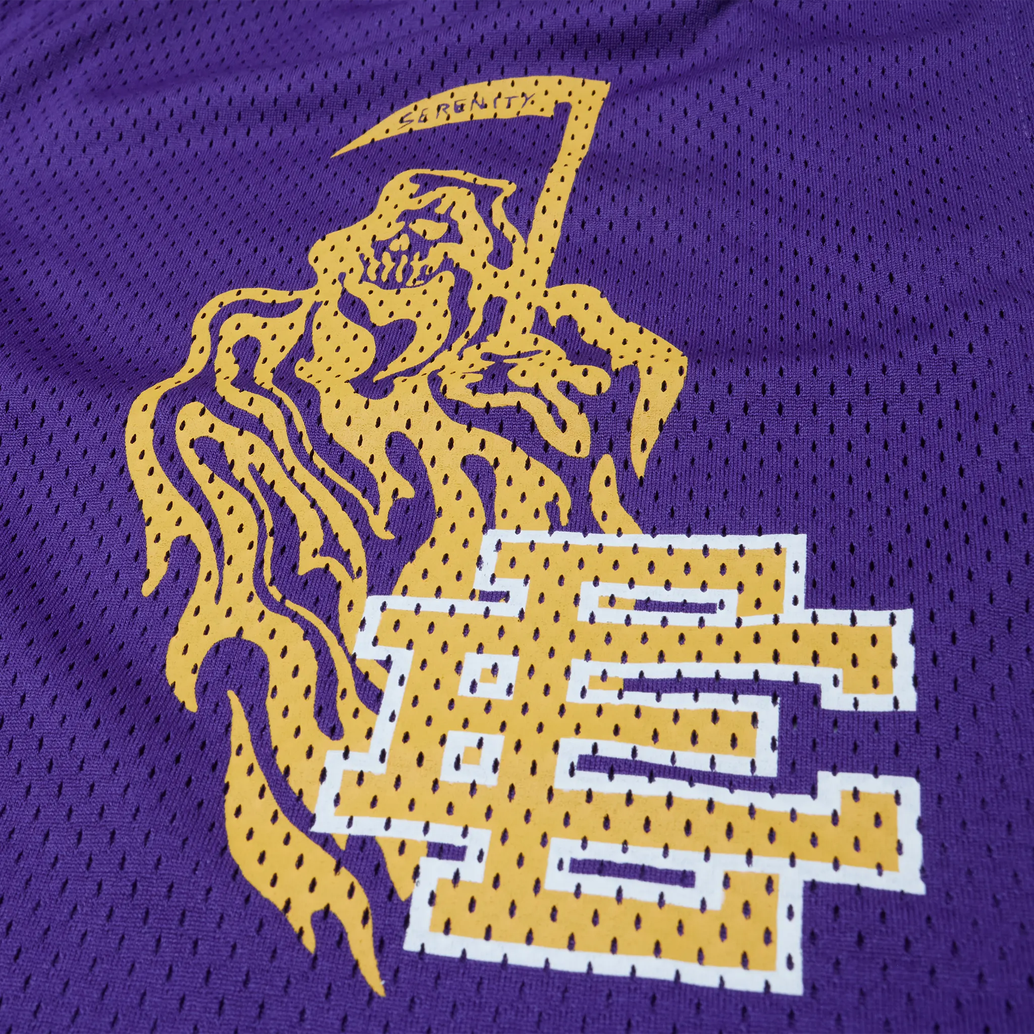 Eric Emanuel x Warren Lotas Purple Yellow Shorts (FW24)