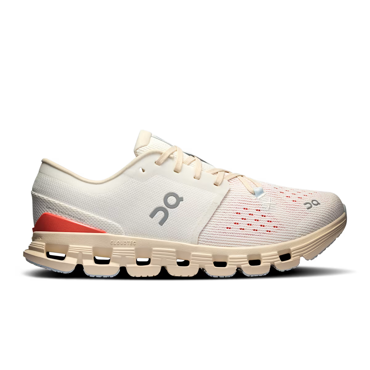 On Running Cloud X 4 Ivory Salmon (W)