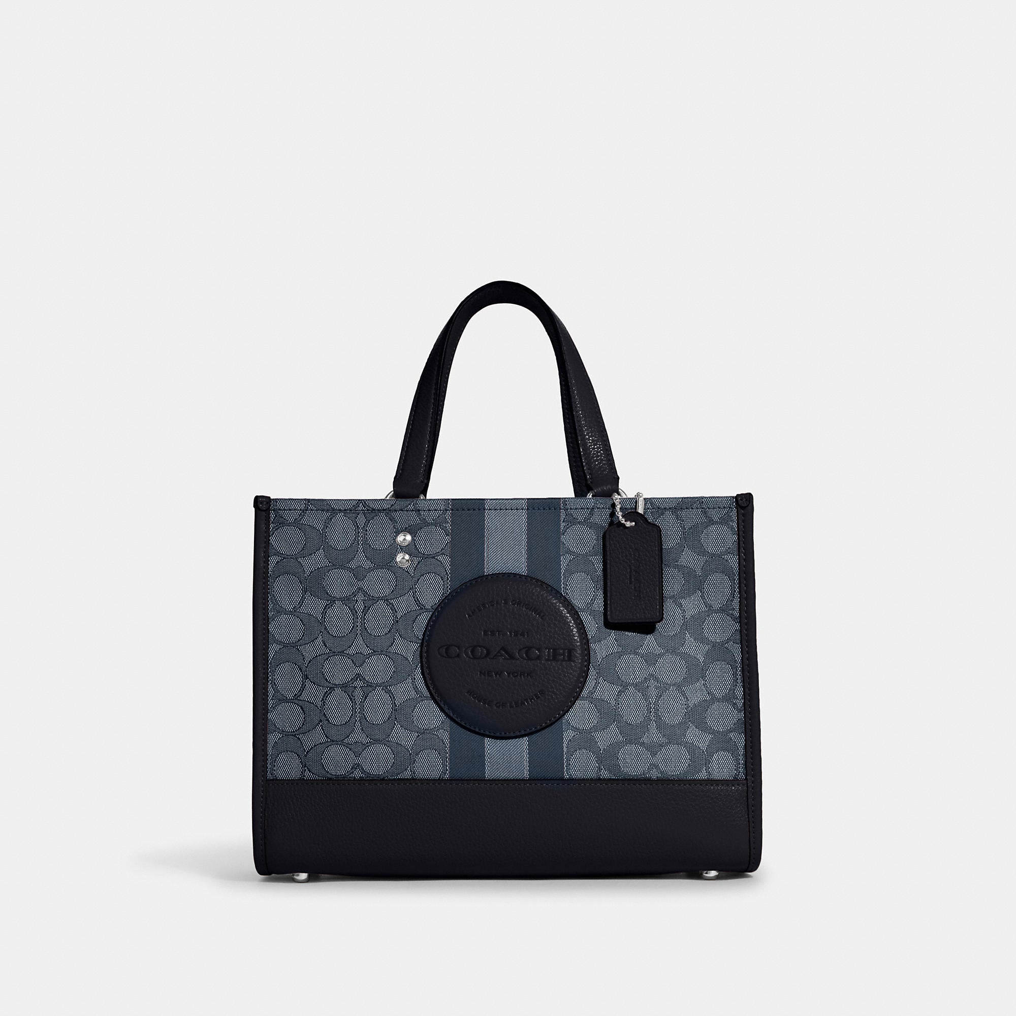Coach Dempsey Carryall In Signature Jacquard With Stripe And Coach Patch