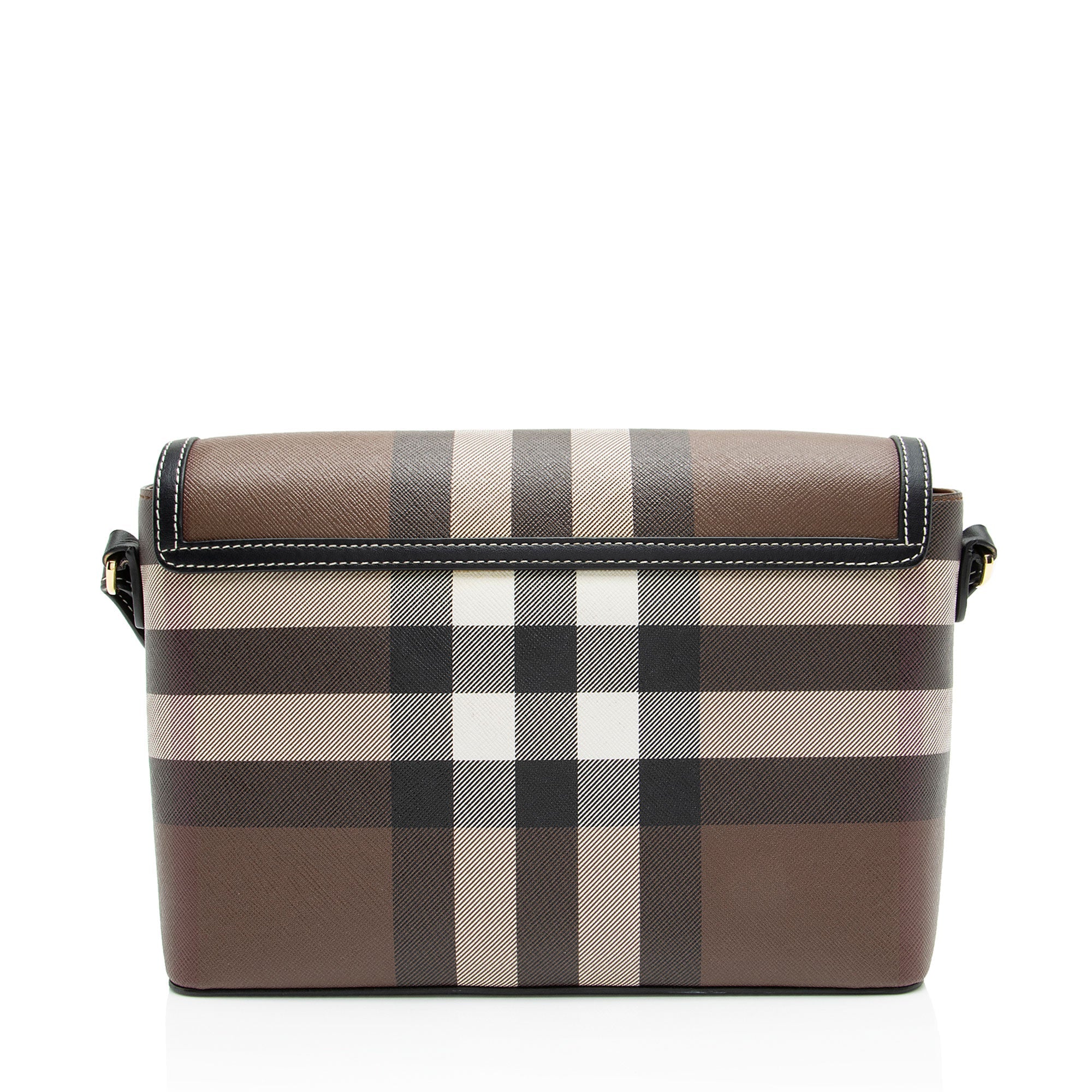 Burberry Tartan Check Calfskin Note Bag