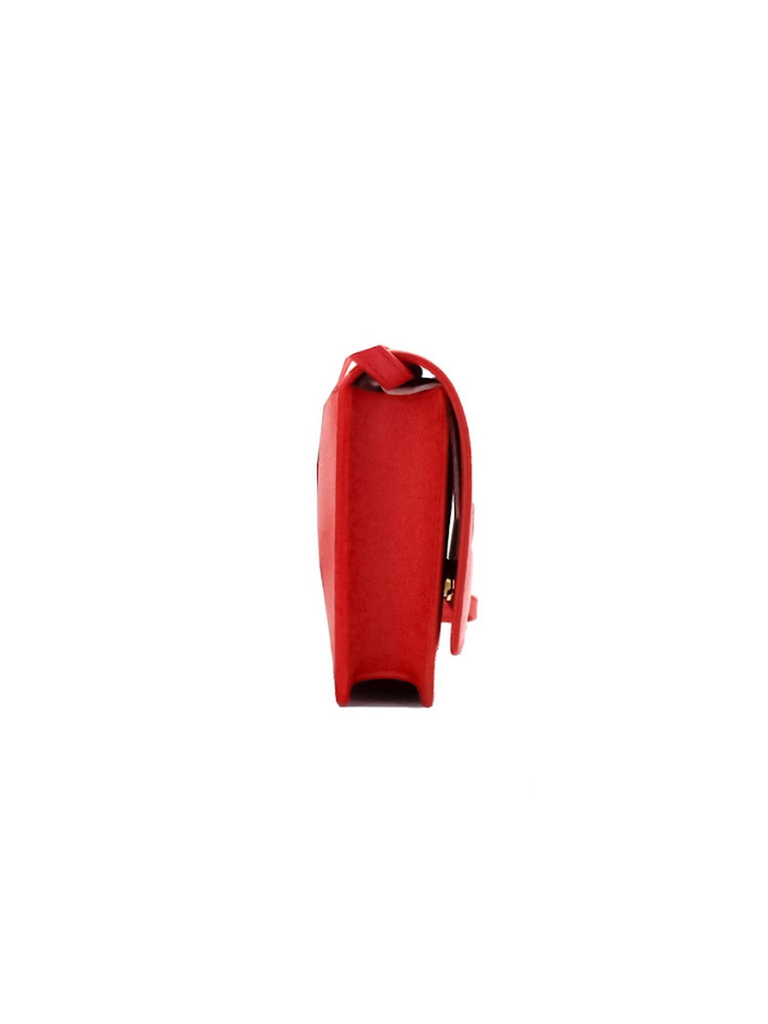 Burberry Hampshire Small Red Embossed Logo Smooth Leather Crossbody Bag