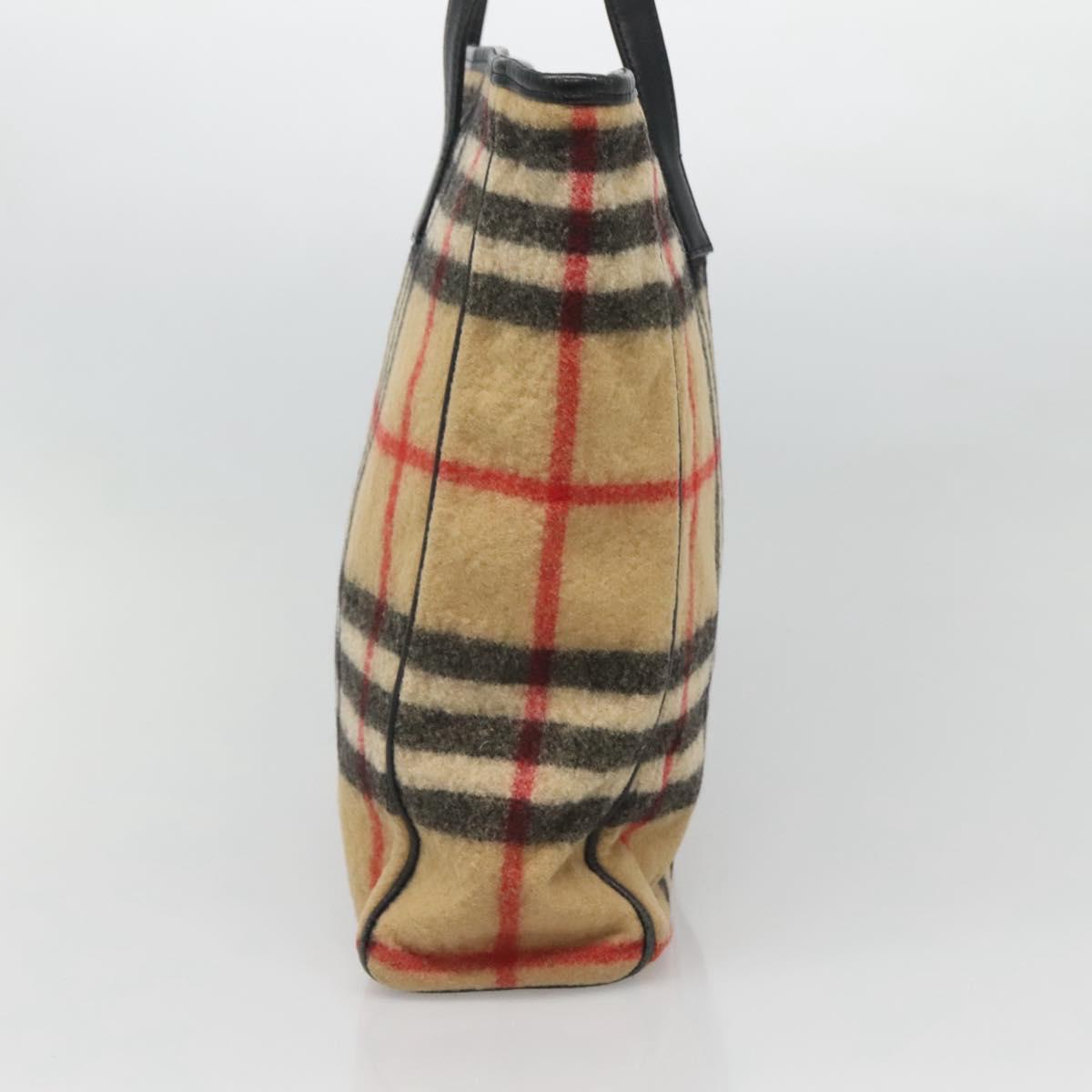 Burberry Nova Check Wool Tote Bag (Pre-Owned)