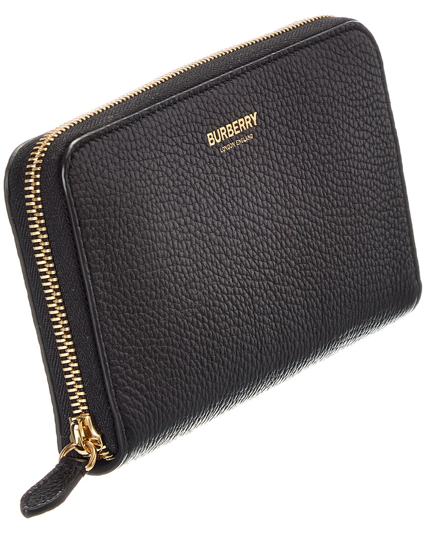 Burberry Leather Zip Around Wallet