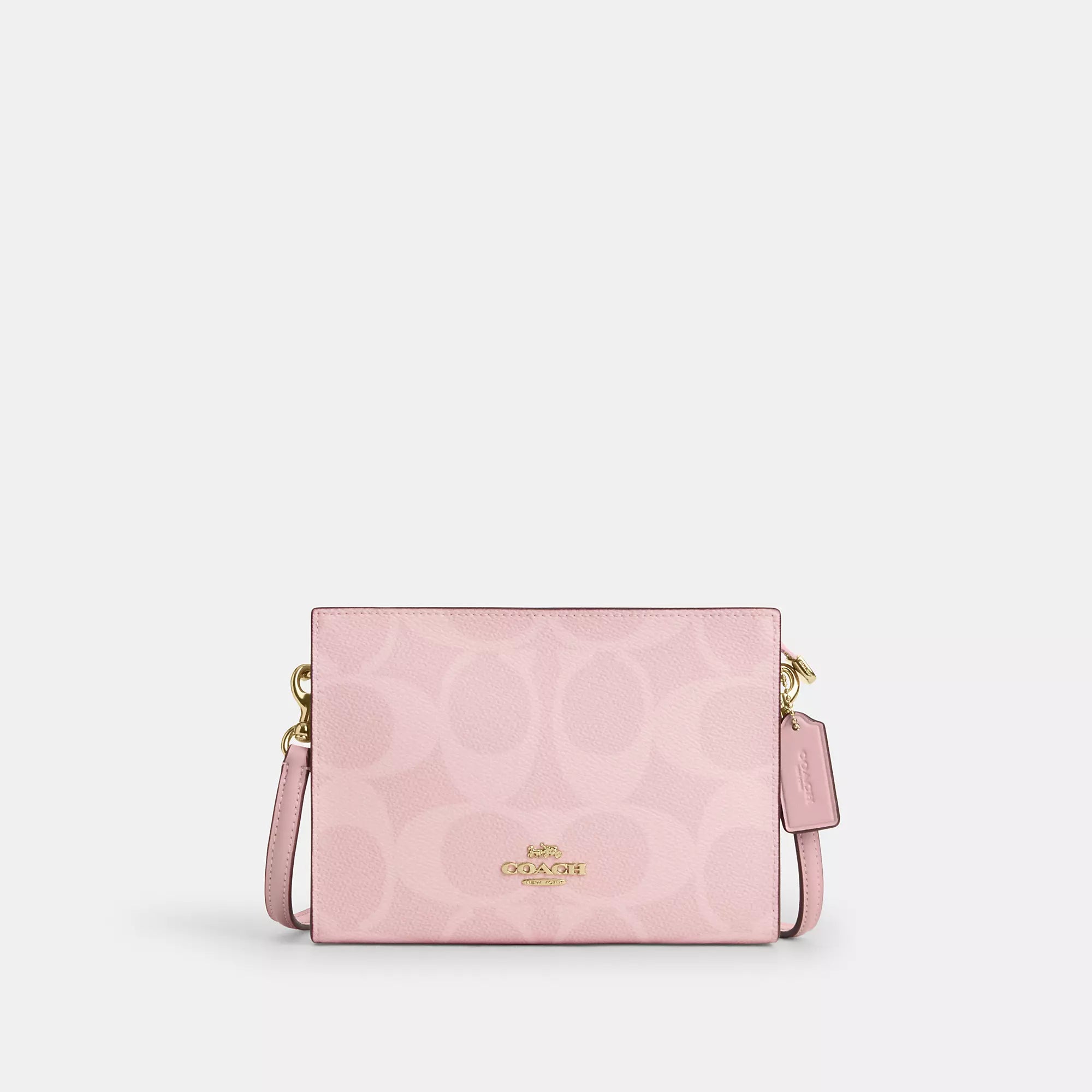 Coach Slim Crossbody Bag In Signature Canvas