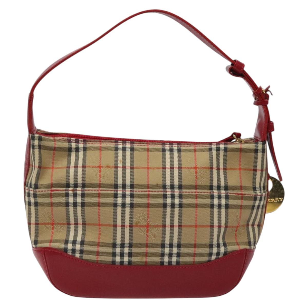 Burberry Nova Check Canvas Shoulder Bag (Pre-Owned)