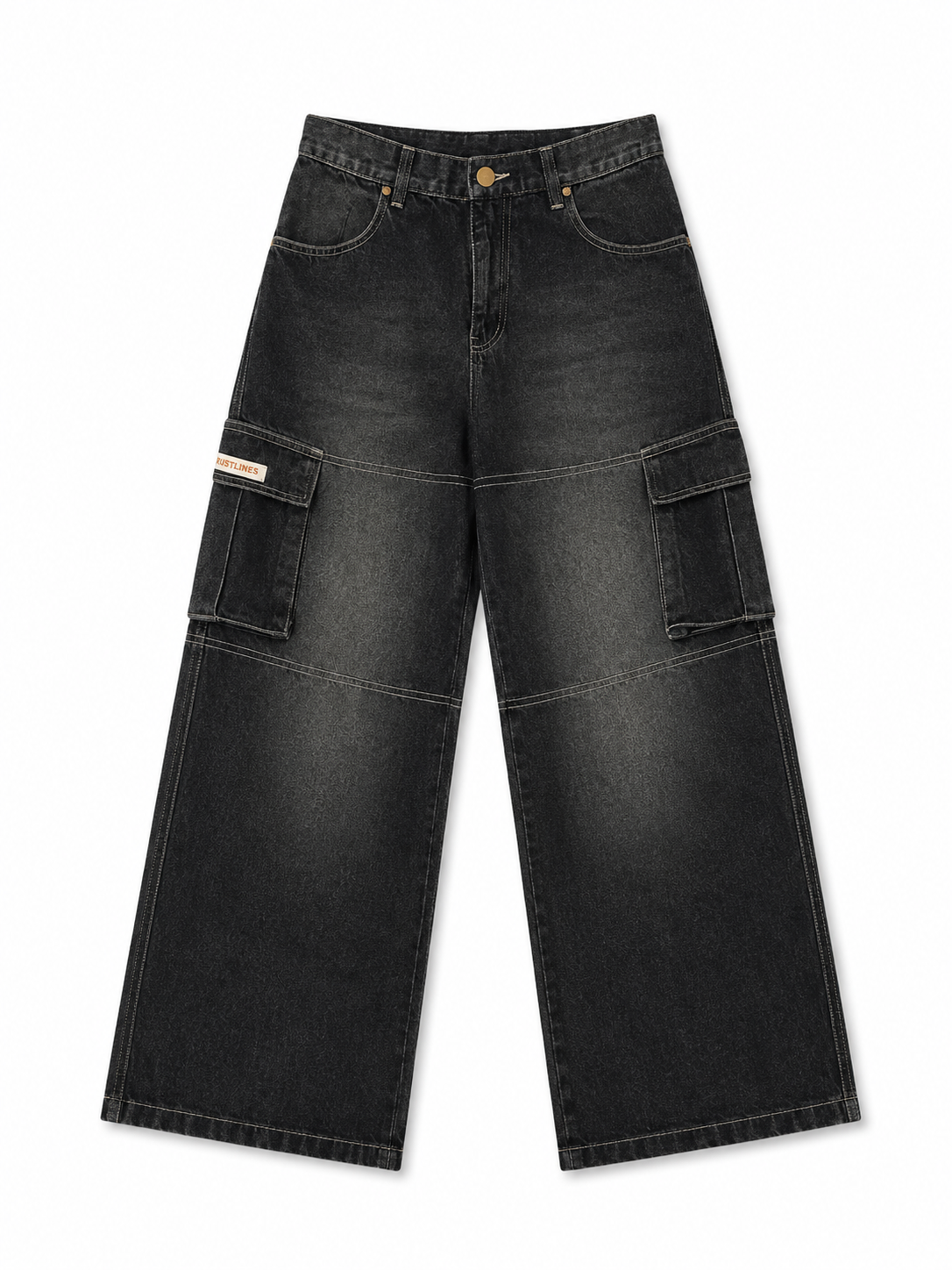 CARBON BLACK DENIM WOMEN'S CARGO