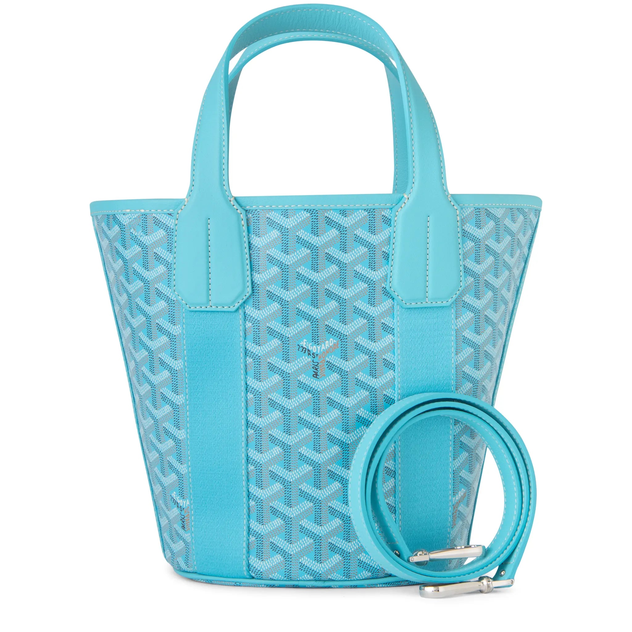 Goyard Belharra Turquoise PM Tote Bag