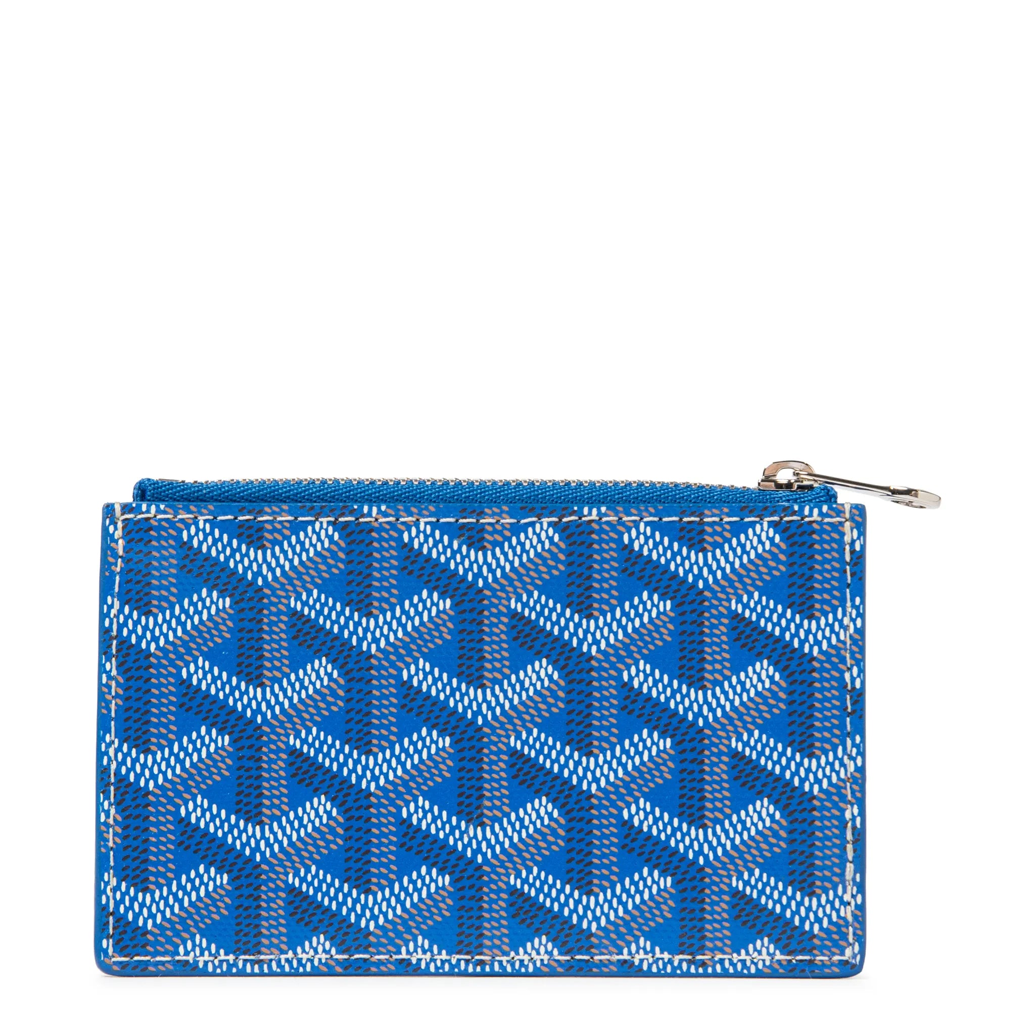 Goyard Bourbon Zipped Sky Blue Card Holder