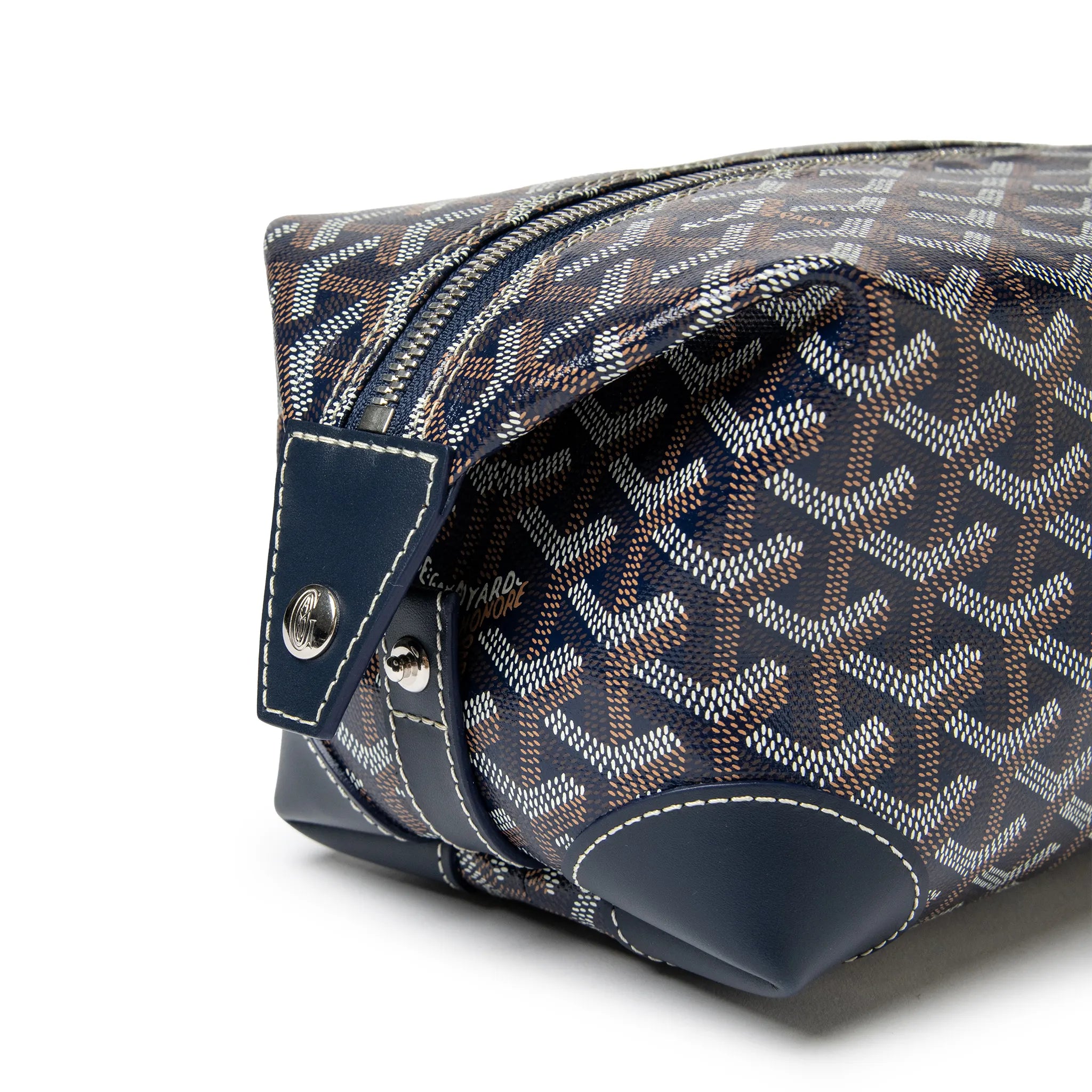 Goyard Bowling 25 Navy Toiletry Bag