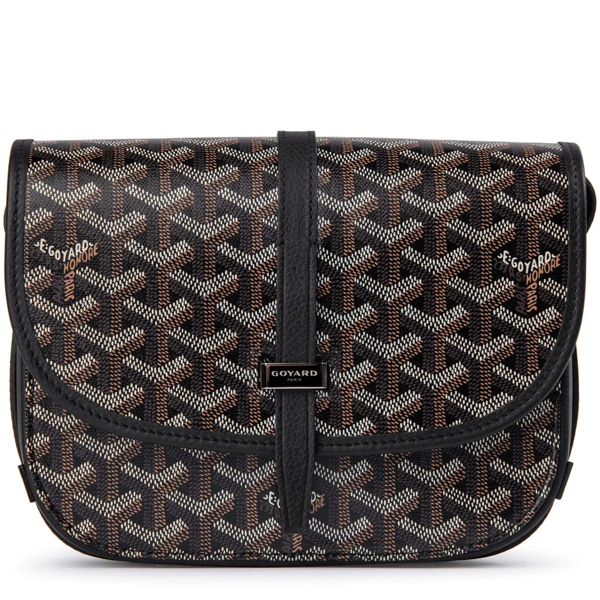 Goyard Goyardine Belvedere II Black PM Messenger Bag