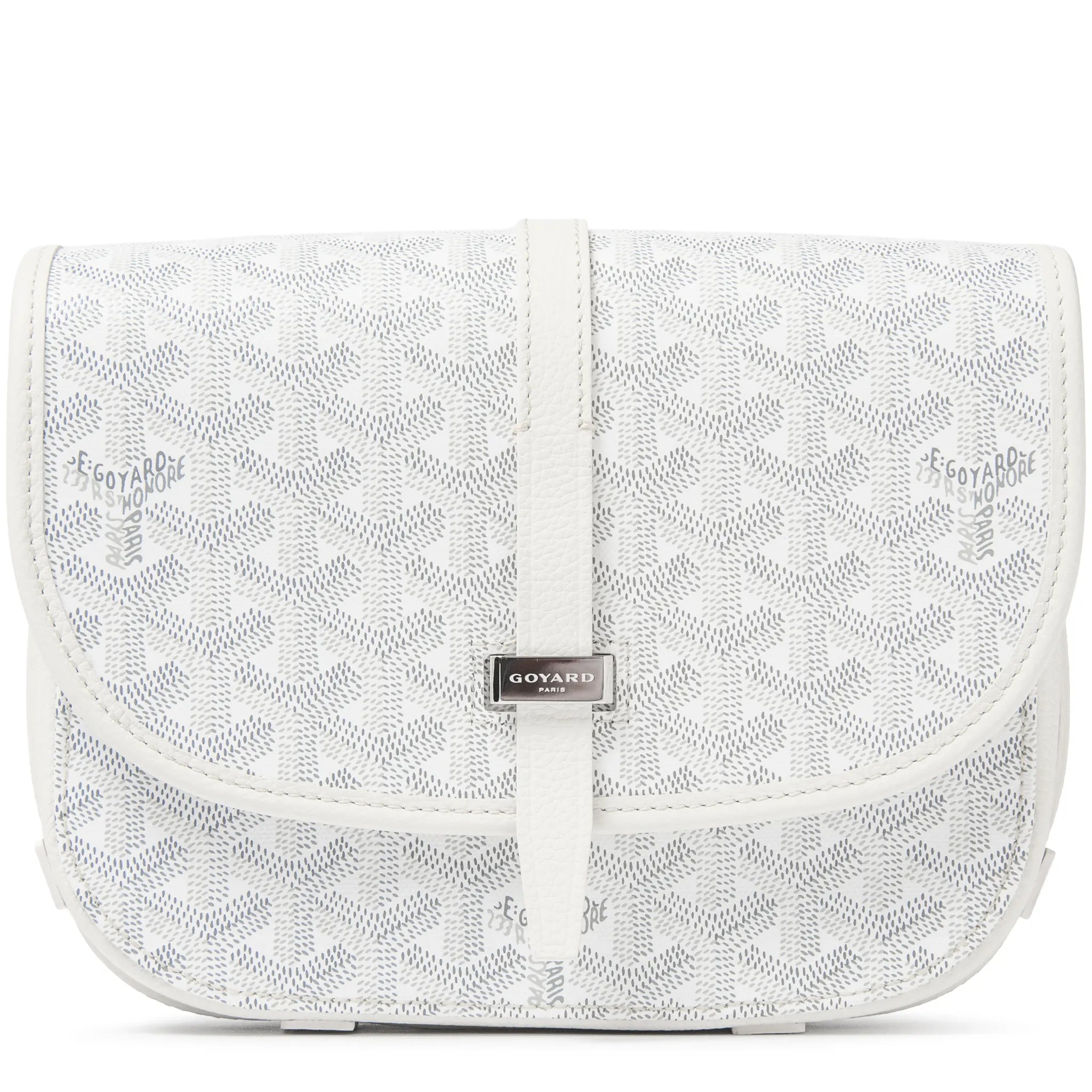 Goyard Goyardine Belvedere II White PM Messenger Bag
