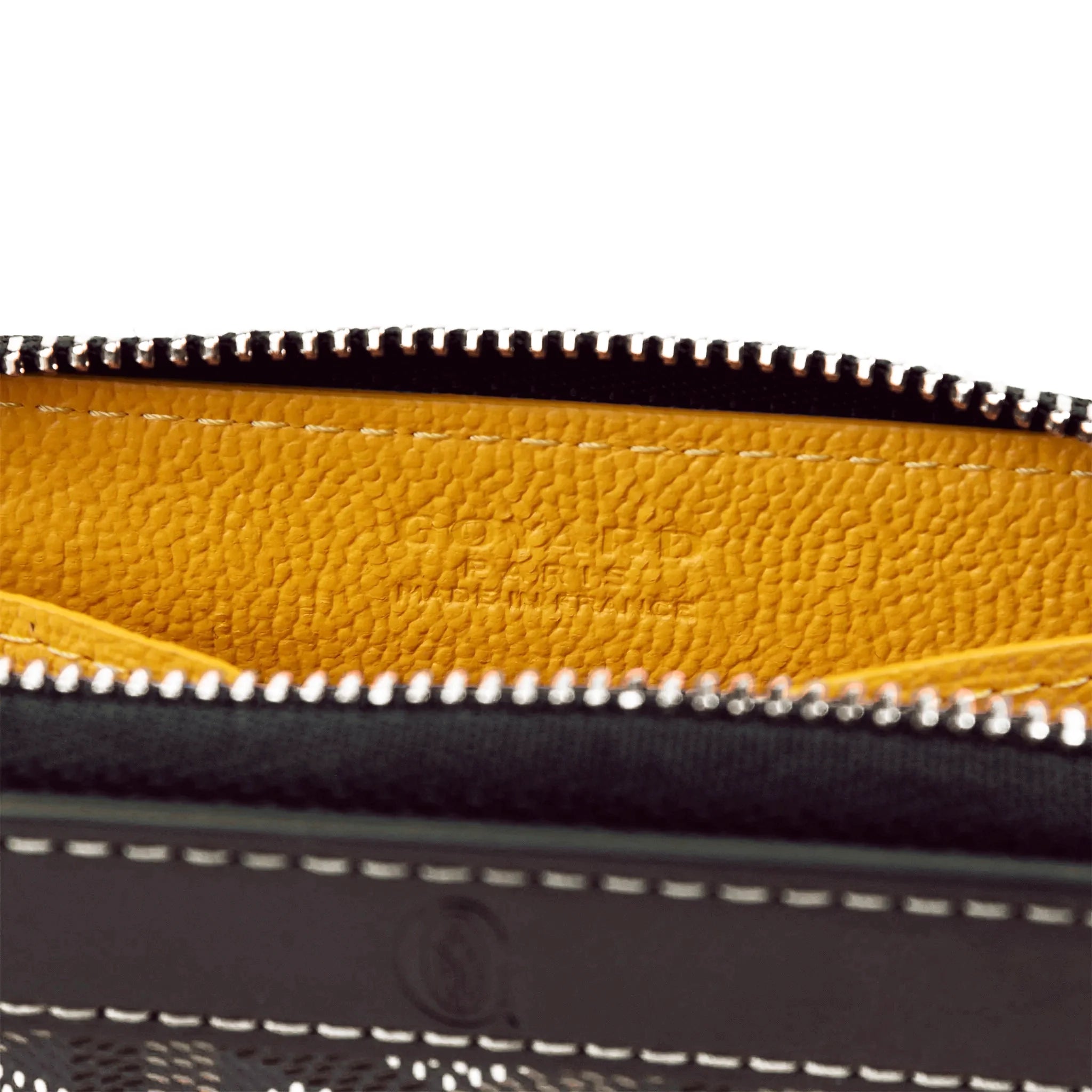 Goyard Matignon Black Tan Mini Wallet