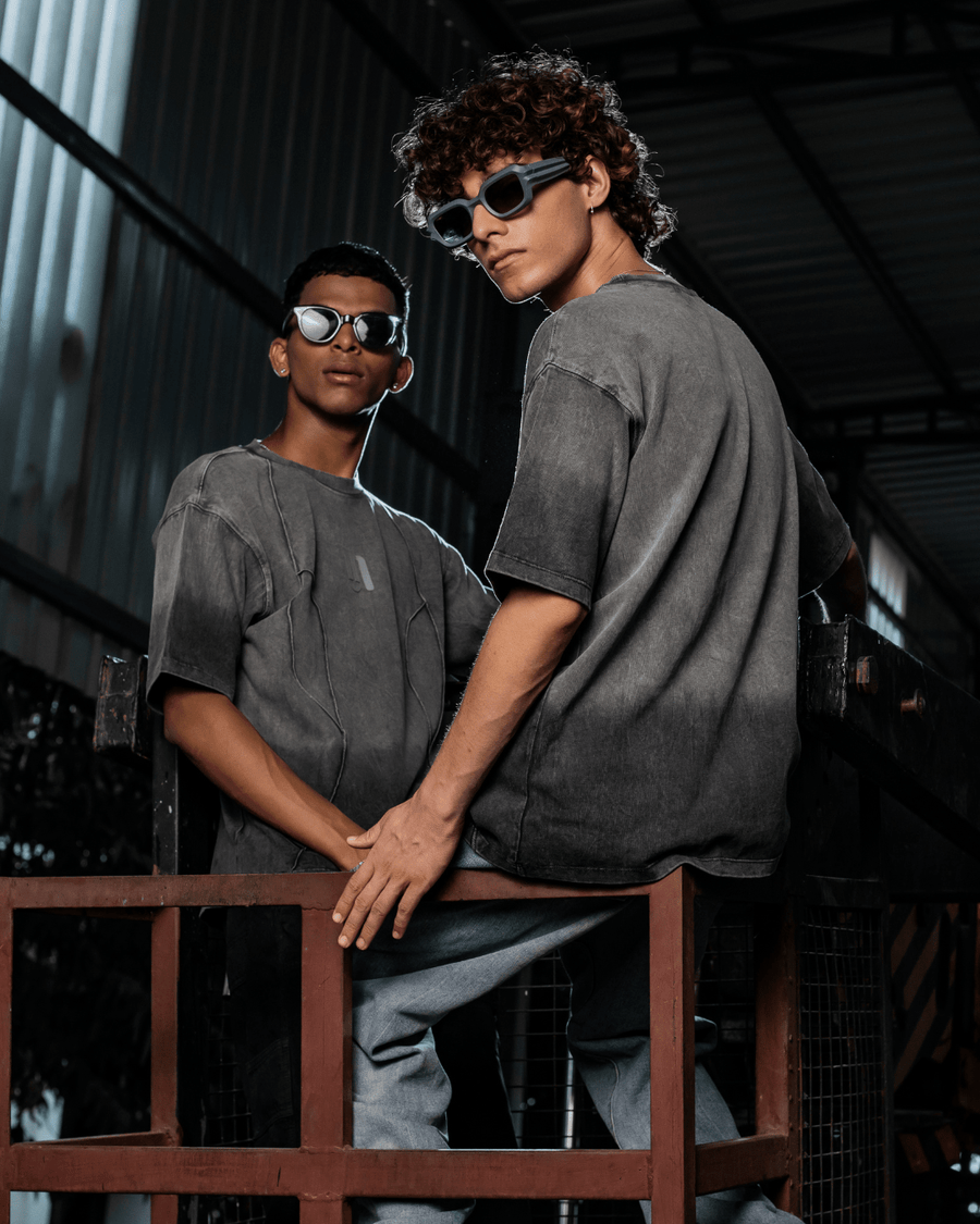 Sullitt GREY THREADBARE TEE
