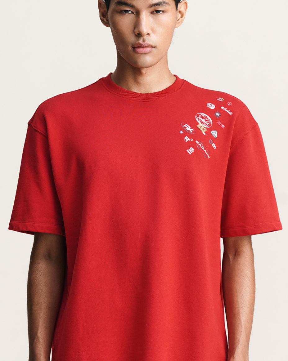 Stamped - Red graphic t-shirt