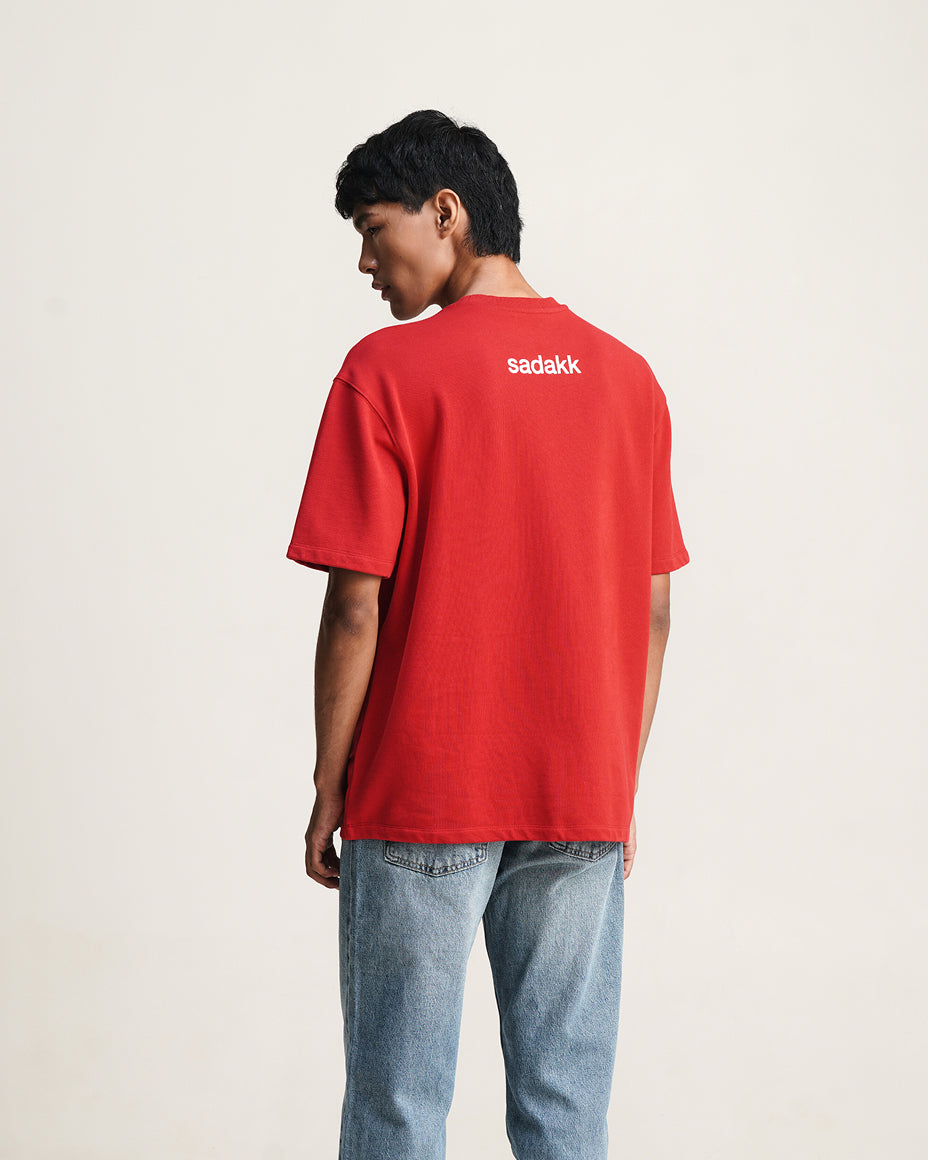 Stamped - Red graphic t-shirt