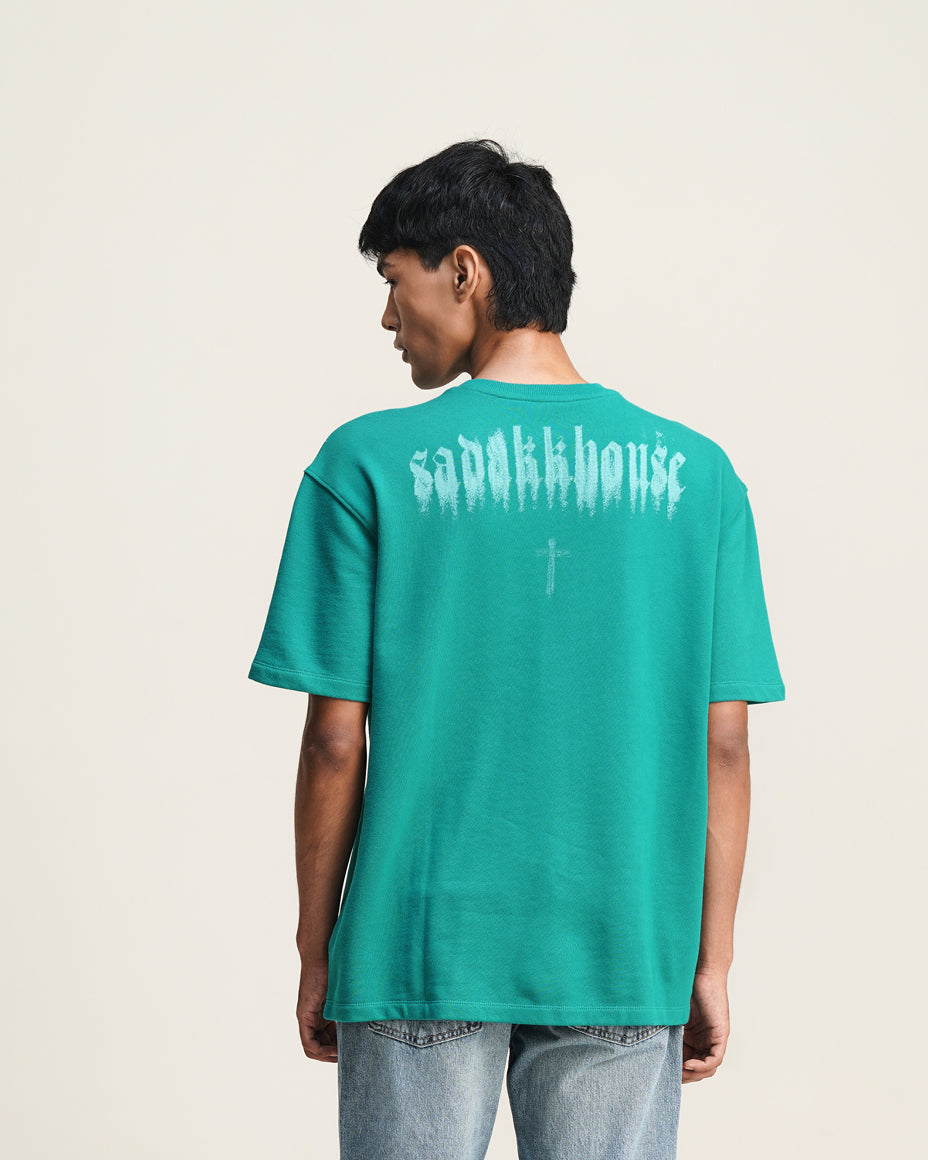 Flame - Green graphic t-shirt