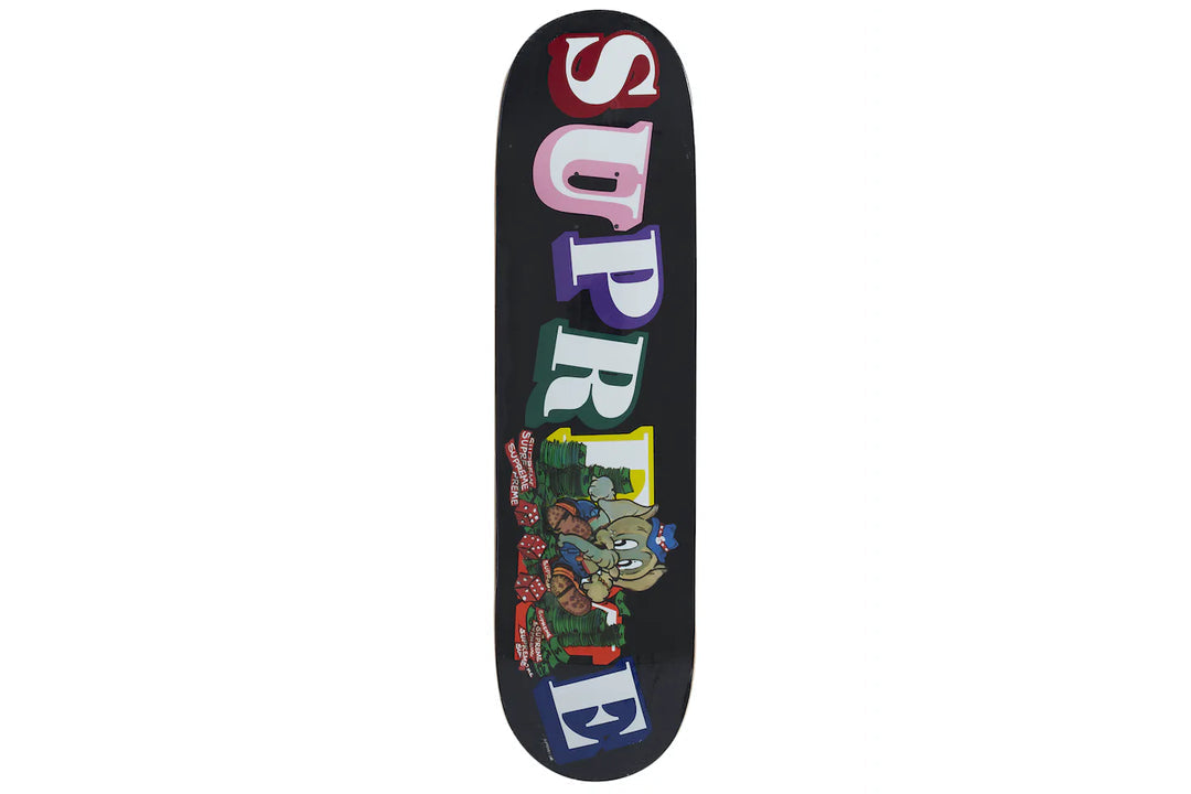 Elephant Skateboard Deck Black