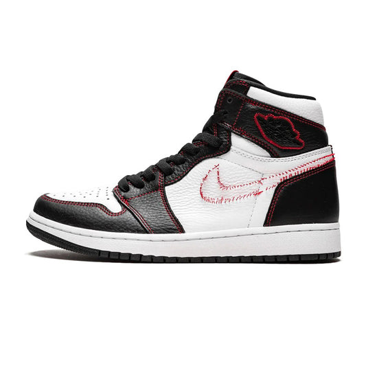 Jordan 1 Retro High Defiant White Black Gym Red