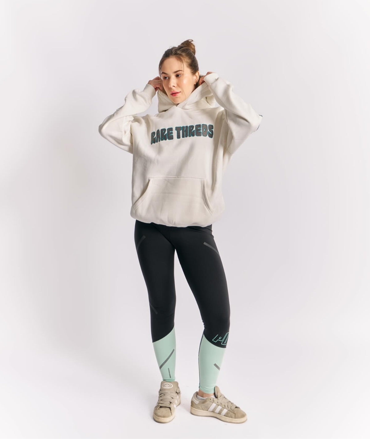 White Bold Hoodie