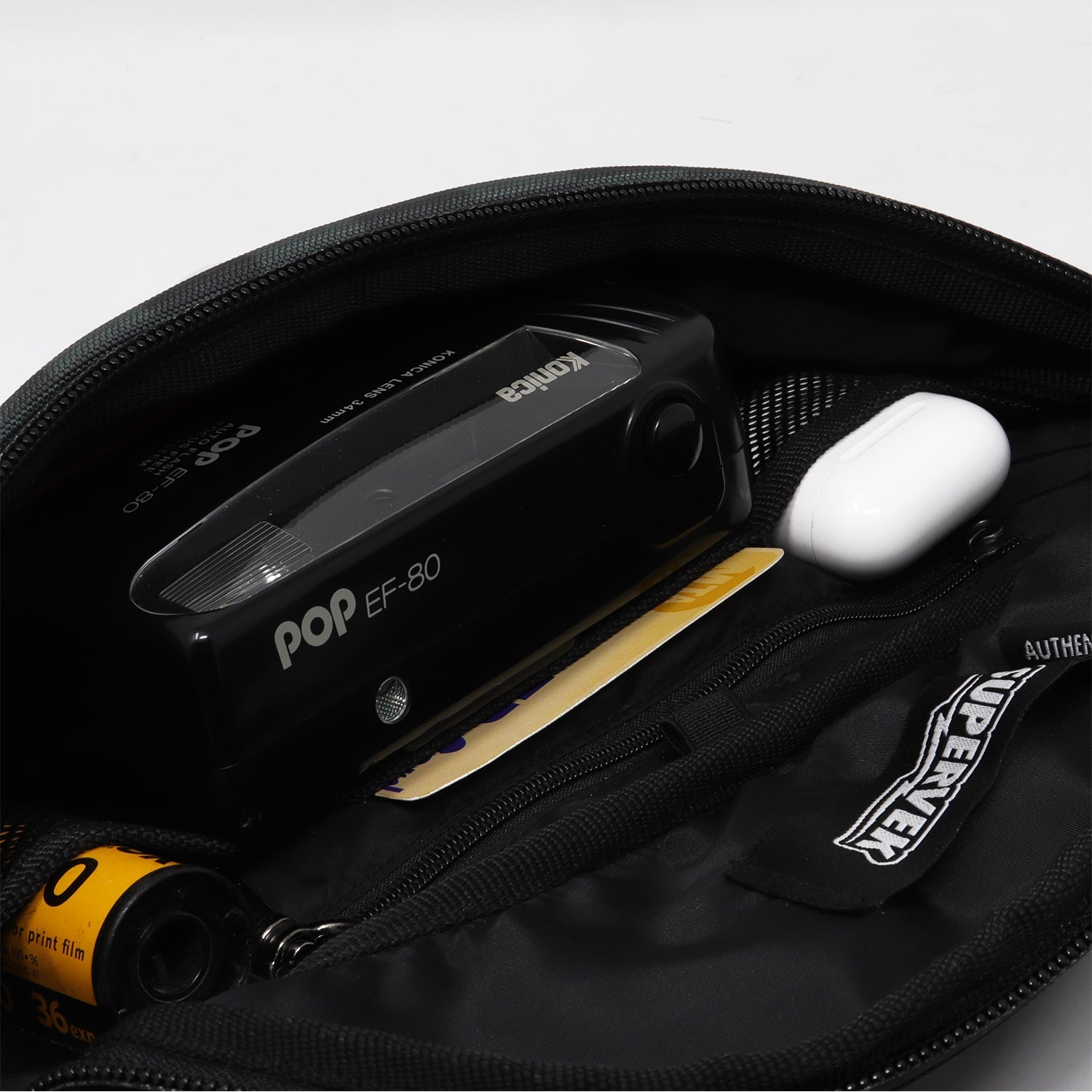 Supervek Crossbody Slinger - Skatelife - Urban Functional Fanny Hip Bag for Everyday Essentials - Inside Compartments