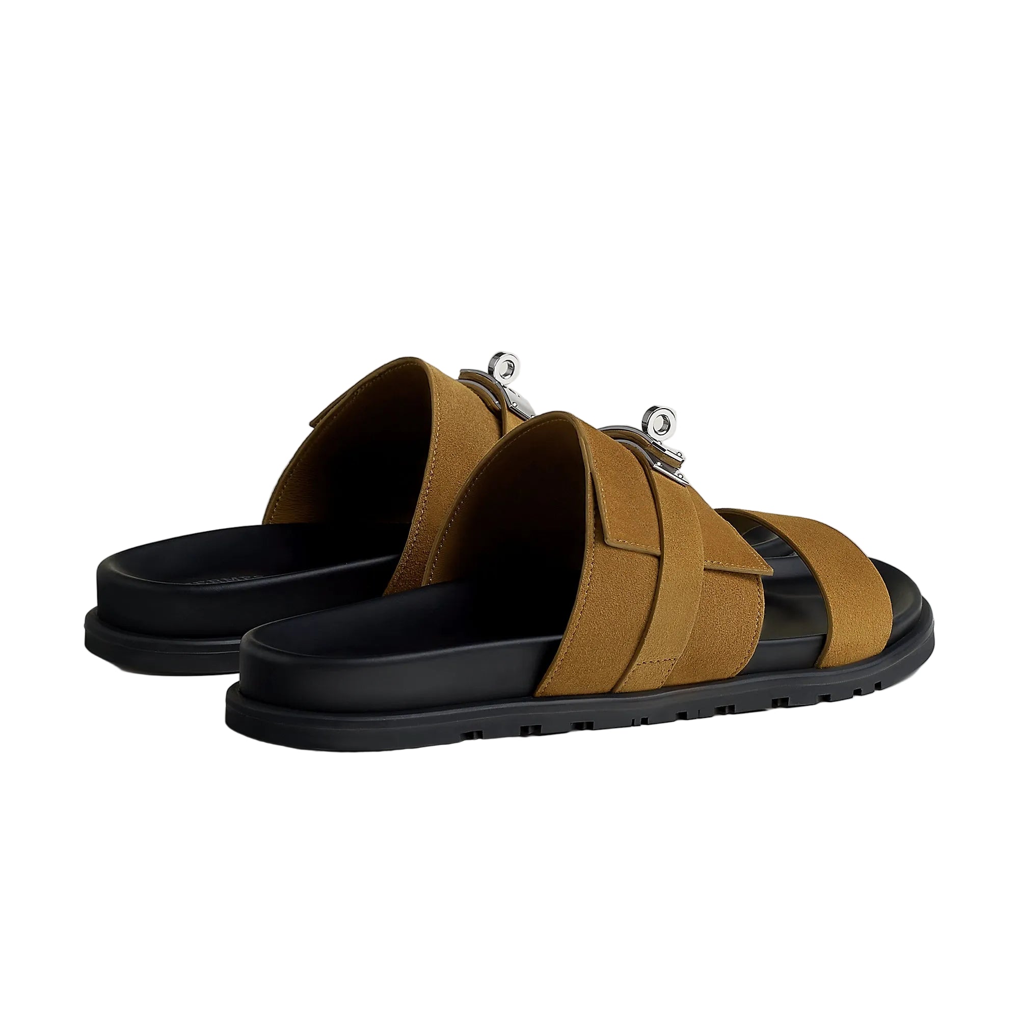 Hermes Jackson sandal brun fumé