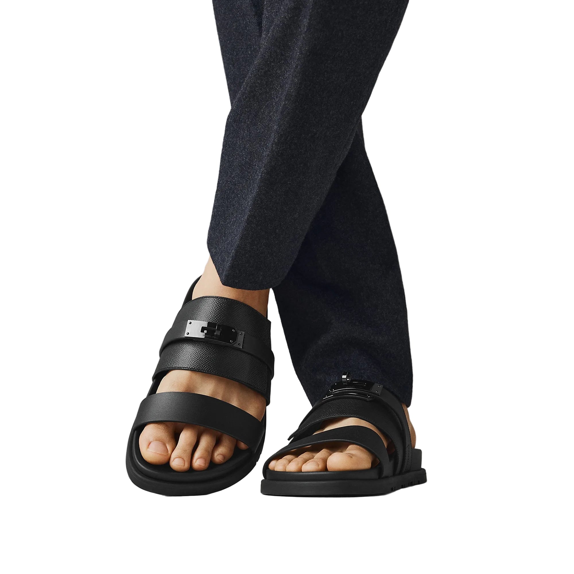 Hermes Jackson sandal Noir Dark