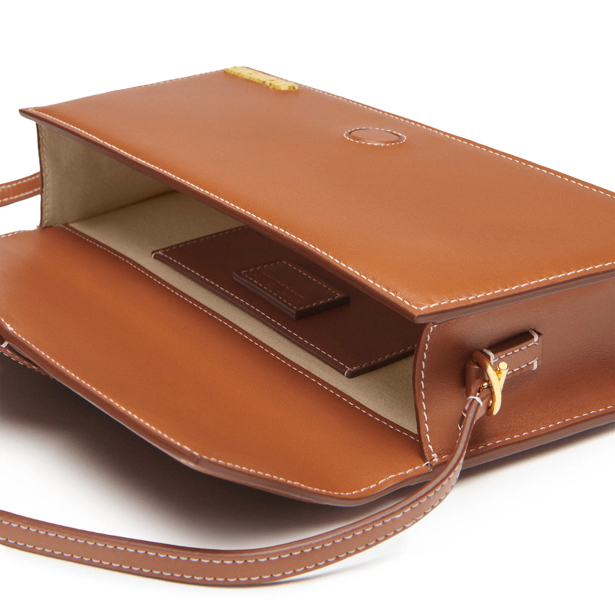 Jacquemus Le Bambino Long Flap Light Brown Shoulder Bag