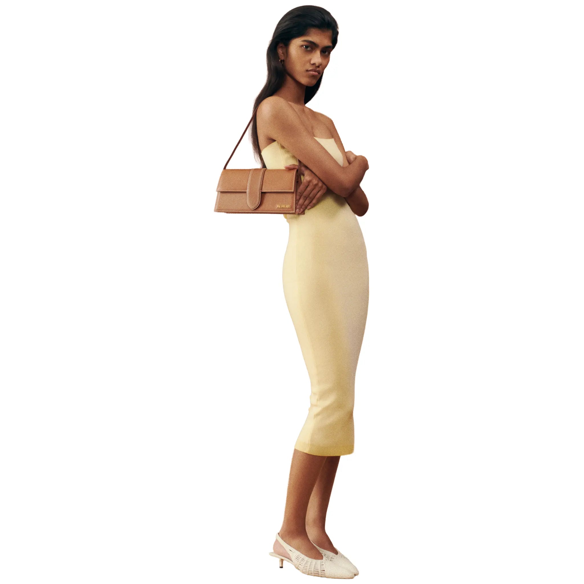 Jacquemus Le Bambino Long Flap Light Brown Shoulder Bag