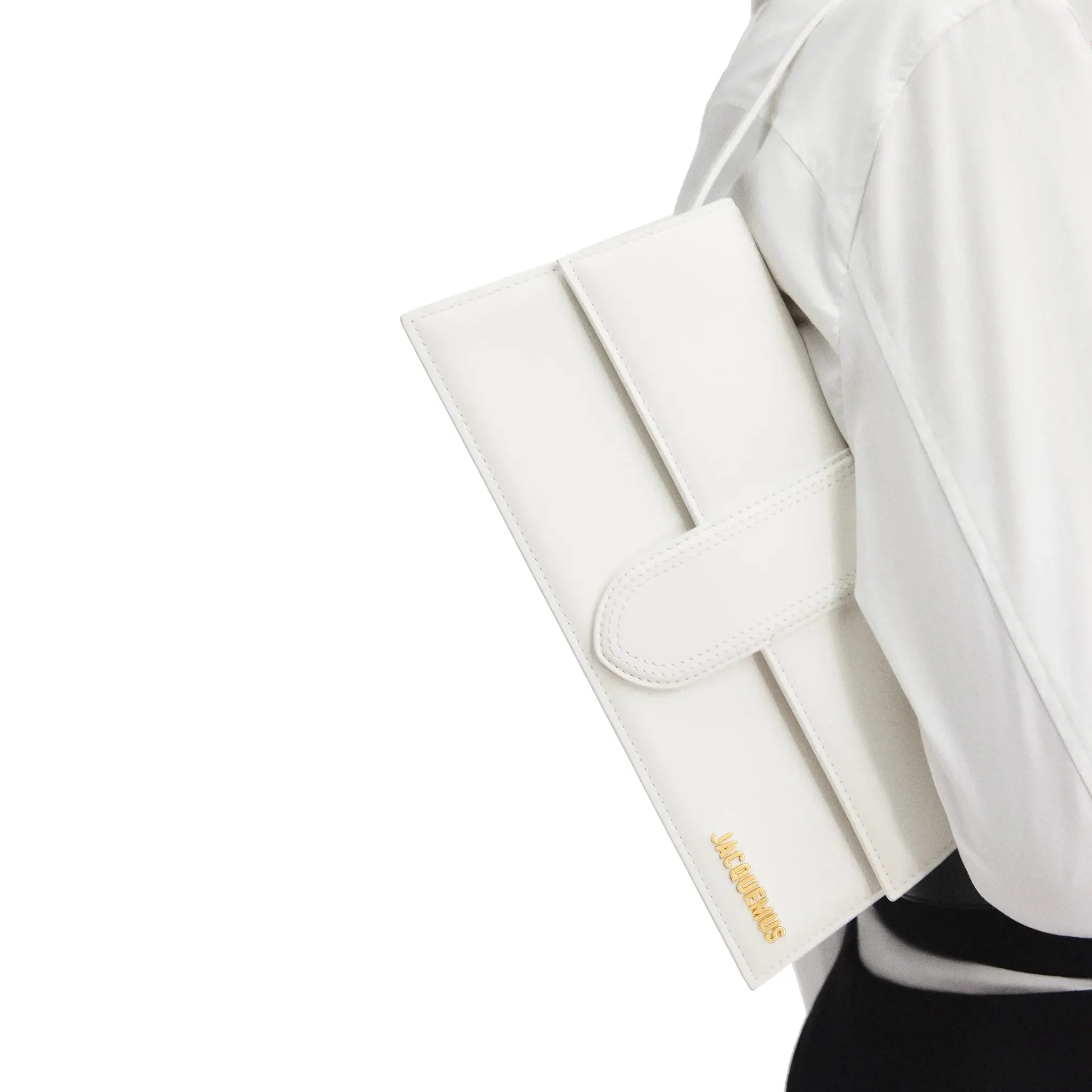 Jacquemus Le Bambino Long Flap White Shoulder Bag