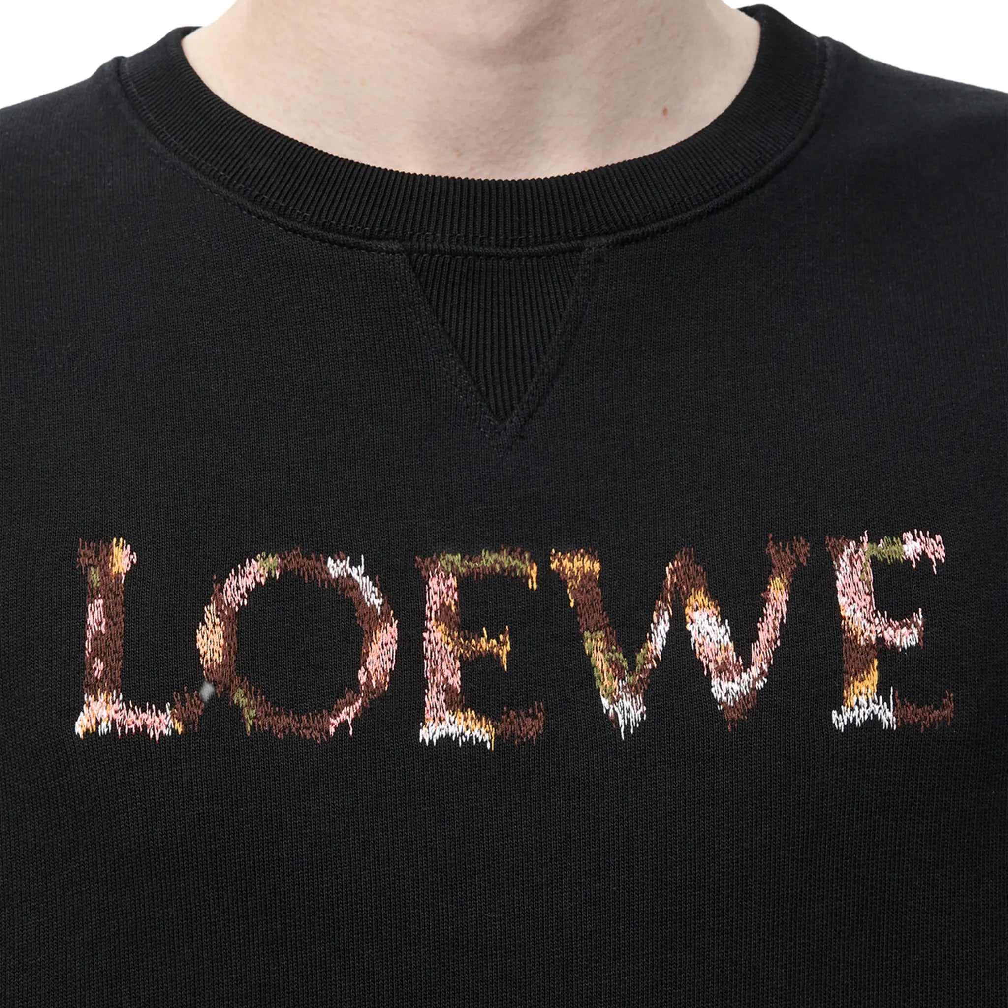Loewe Regular Fit Cotton Black Sweatshirt